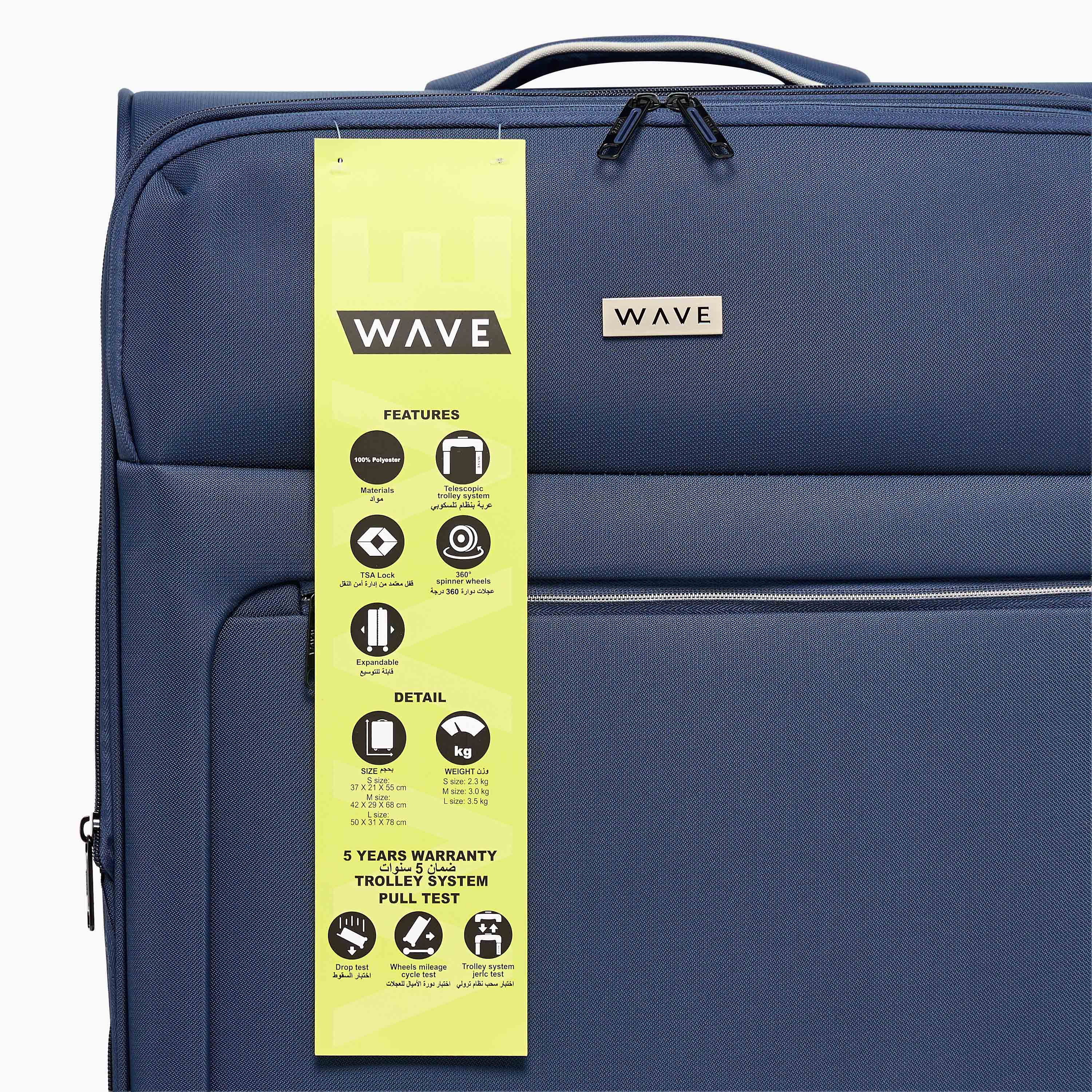 WAVE Solid Softcase Trolley Bag with Retractable Handle-travel-luggagesandbags-luggage-image-9