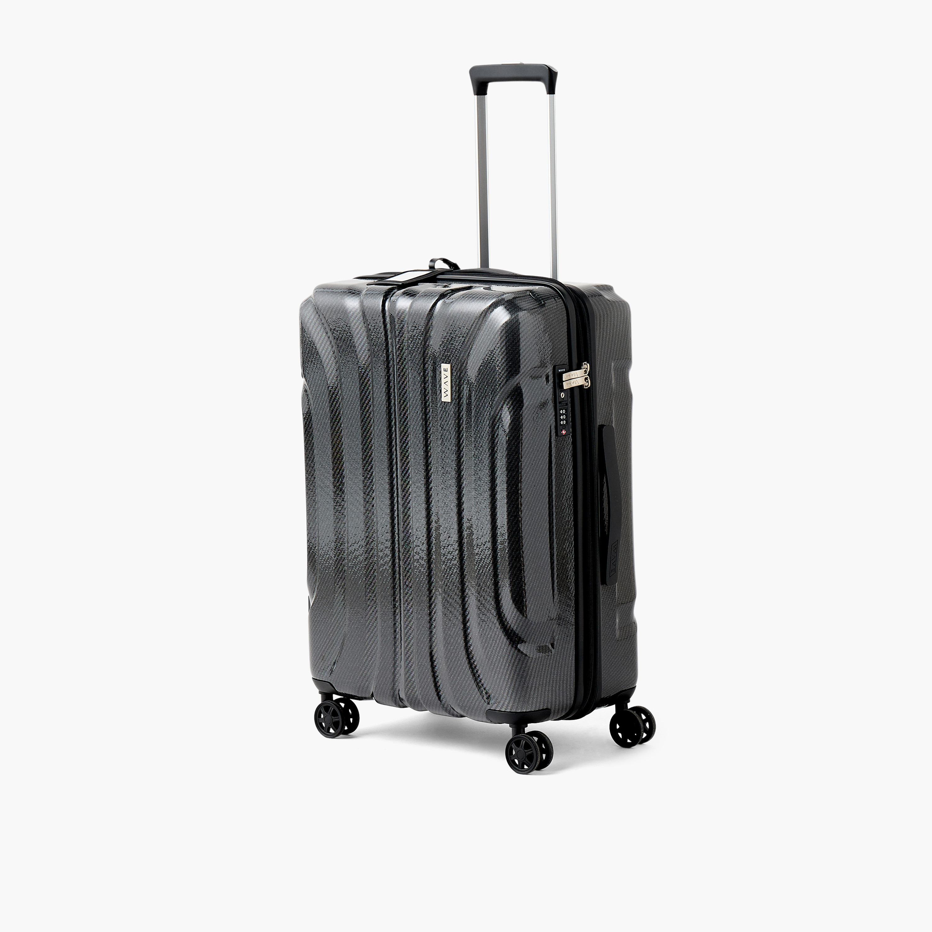 حقيبة ترولي بارزة الملمس بمقبض قابل للسحب - مقاس 24 بوصة للشحن من ويف-travel-luggagesandbags-luggage-image-1