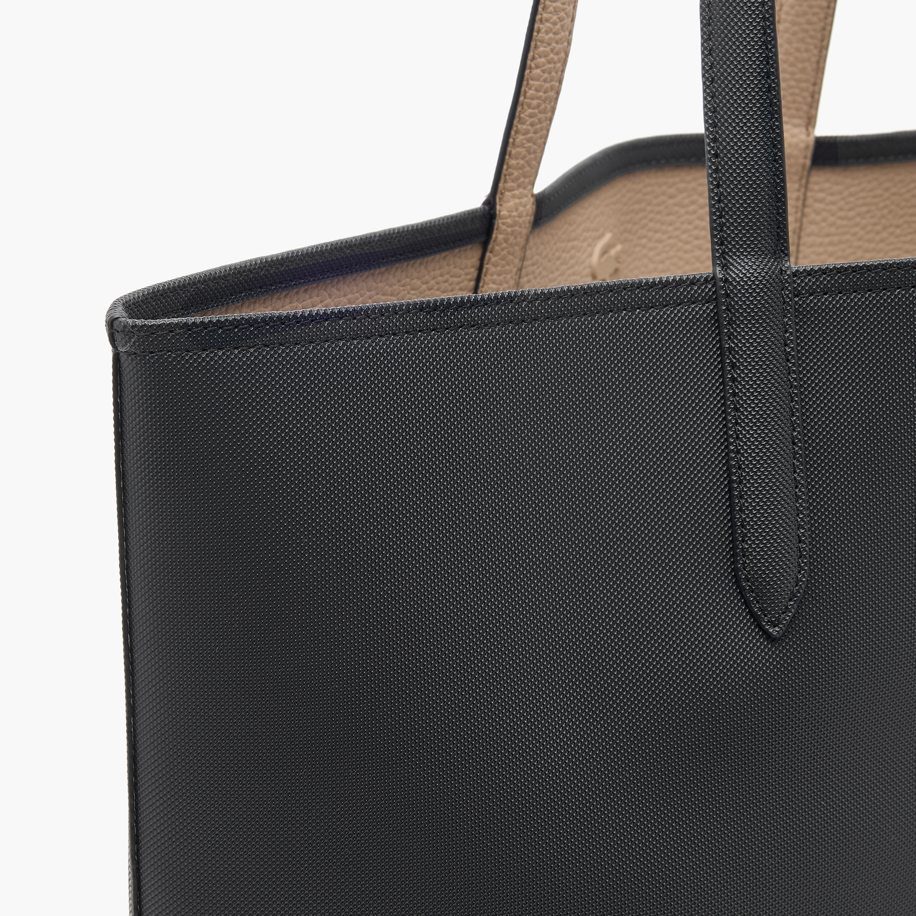 شنطة توتي سادة بمقابض مزدوجة مع شنطة صغيرة من لاكوست-women-bagsandwallets-handbags-image-6
