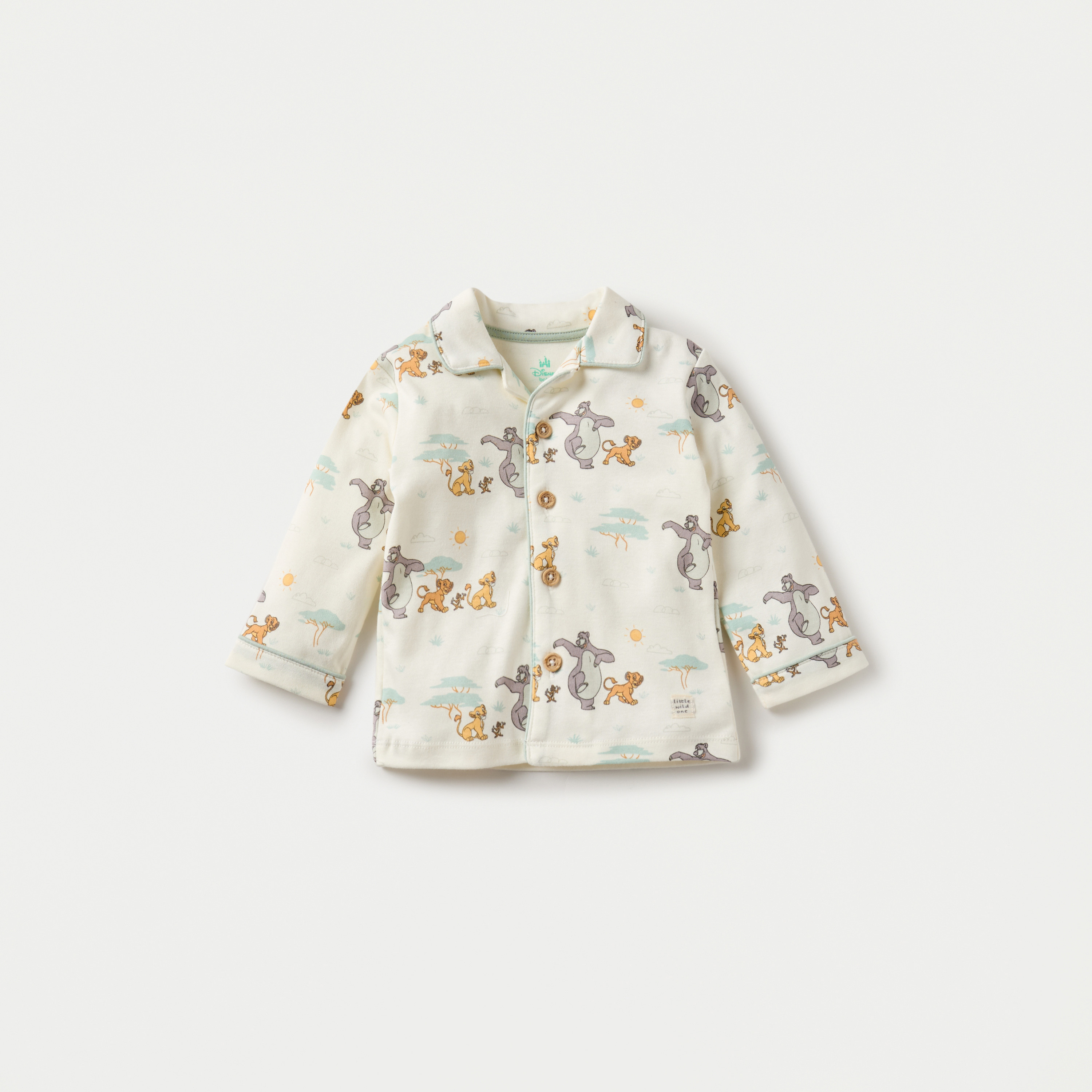 Disney Lion King Print Shirt and Pyjama Set-baby-boys-clothing-nightwear-pyjamasets-image-2