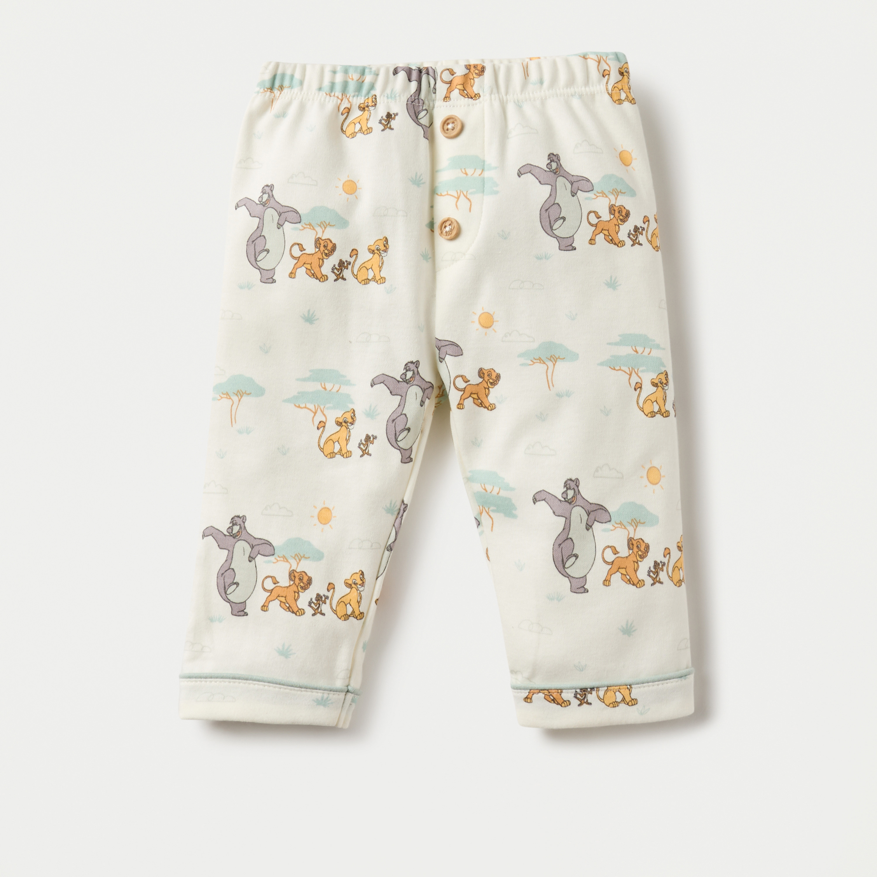 Disney Lion King Print Shirt and Pyjama Set-baby-boys-clothing-nightwear-pyjamasets-image-3