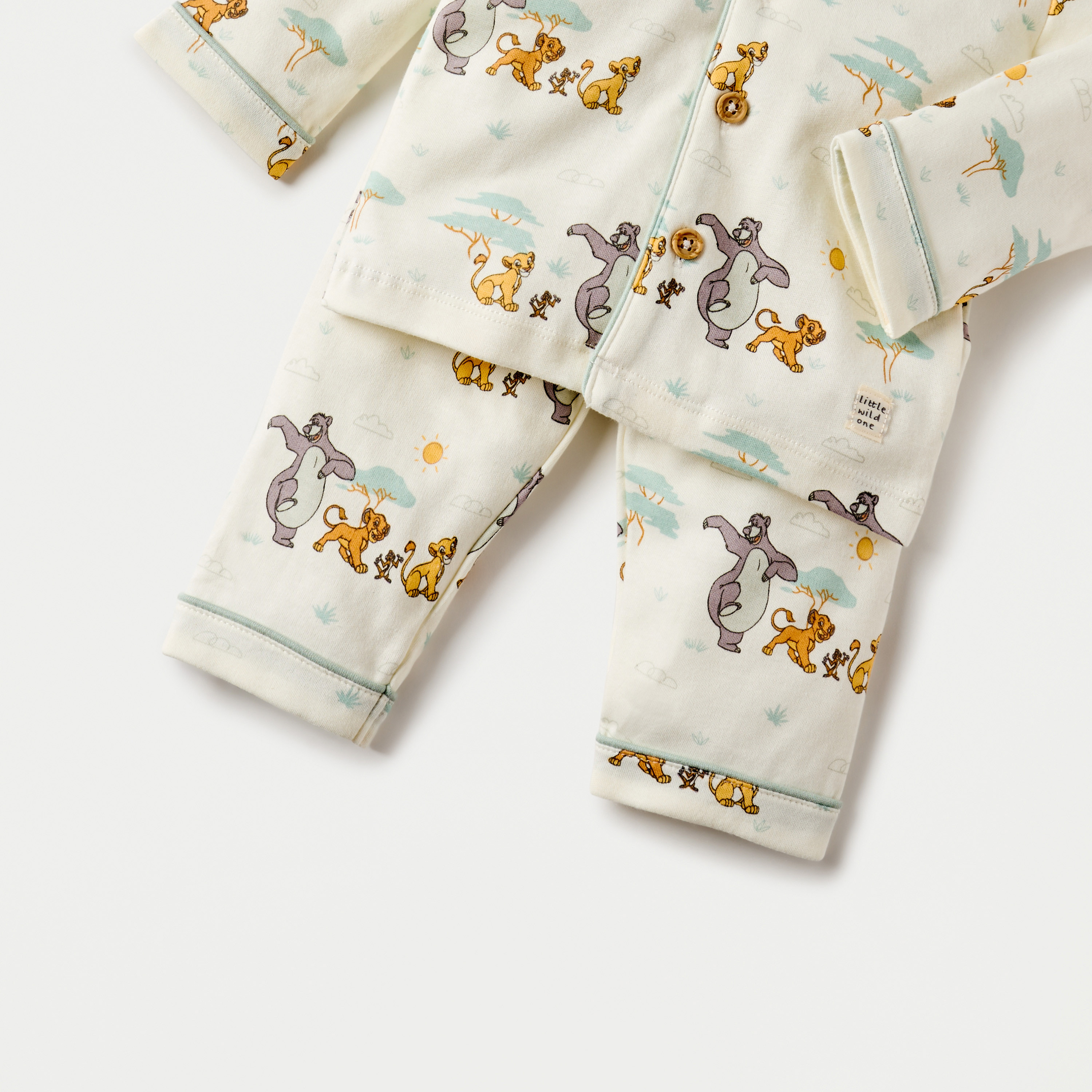 Disney Lion King Print Shirt and Pyjama Set-baby-boys-clothing-nightwear-pyjamasets-image-5