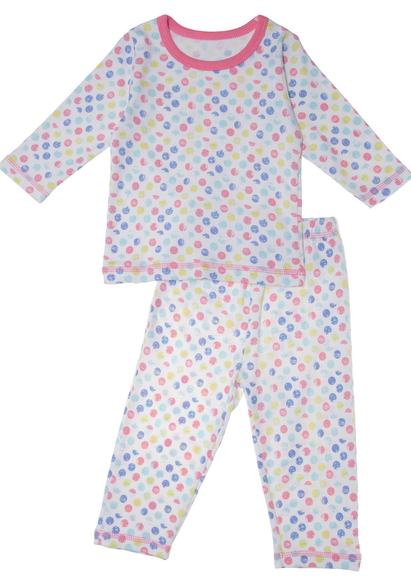 Juniors Pyjama and T-shirt - Set of 2-%D9%85%D9%84%D8%A7%D8%A8%D8%B3 %D8%A7%D9%84%D9%86%D9%88%D9%85-image-2