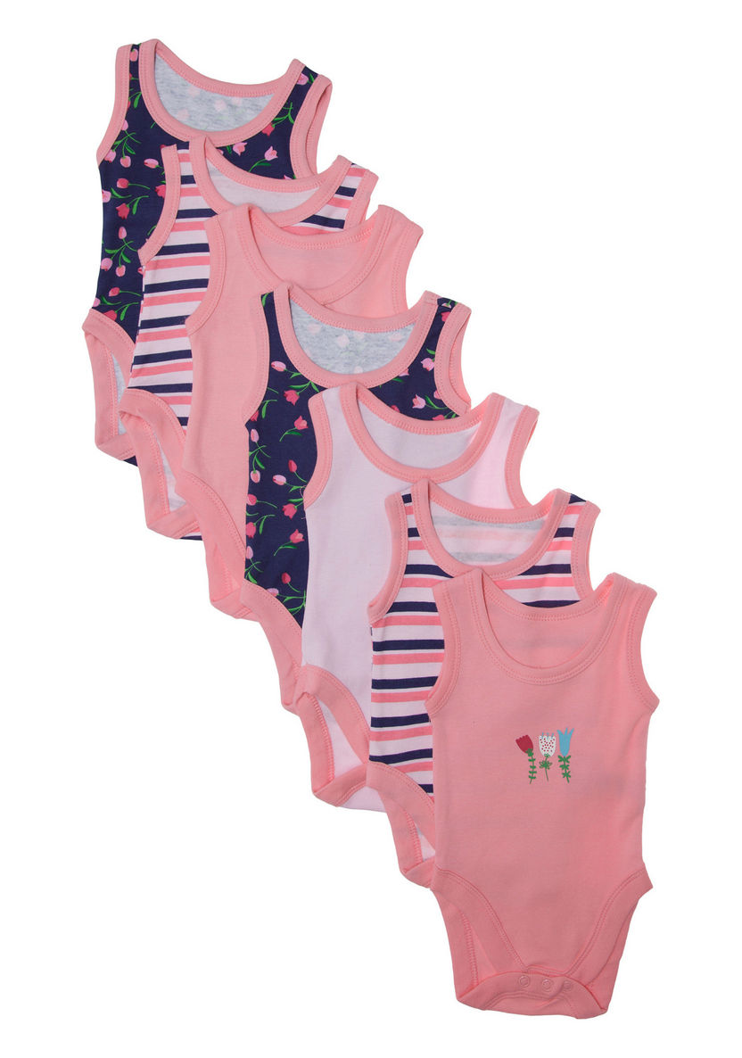 Juniors Printed Bodysuit - Set of 7-Sets-image-0