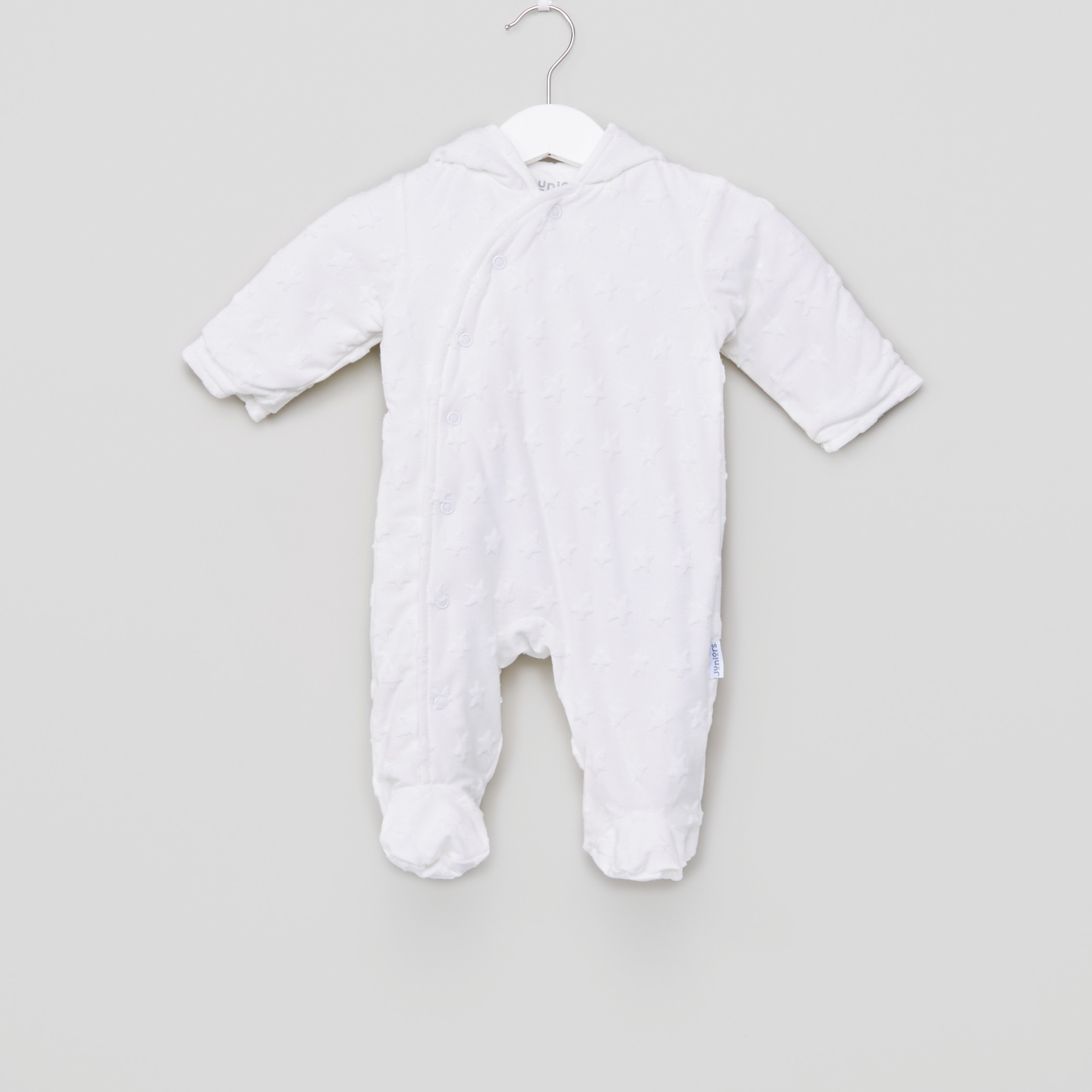 Juniors Hooded Closed Feet Sleepsuit-baby-girls-clothing-nightwear-sleepsuits-image-1
