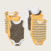 Juniors Printed Sleeveless Bodysuit with Round Neck - Pack of 7-Bodysuits-thumbnail-0