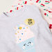 Juniors Printed 4-Piece T-shirt and Full Length Pyjama Set-Pants-thumbnail-3