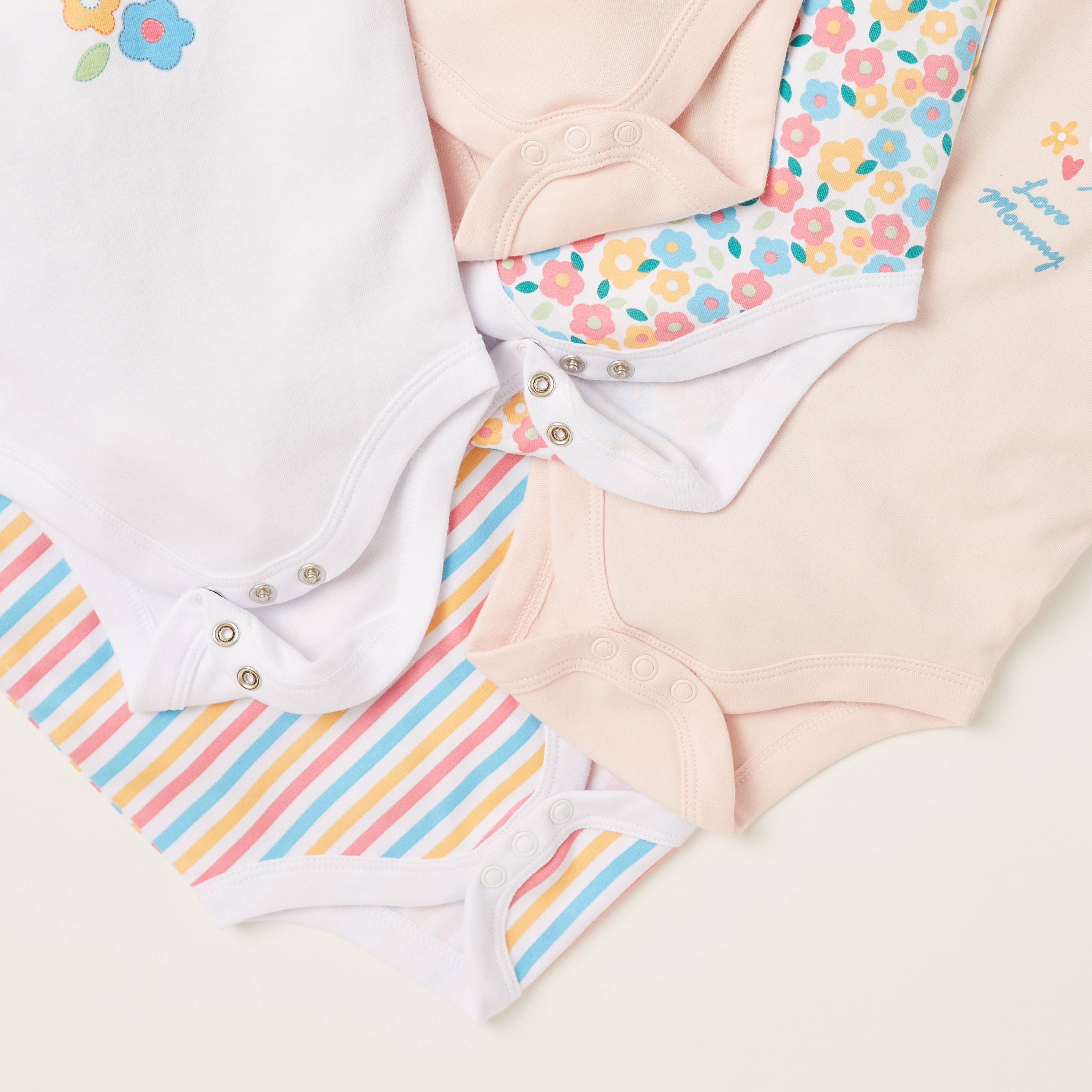 Juniors Printed Sleeveless Bodysuit - Set of 7-baby-girls-clothing-bodysuits-image-3