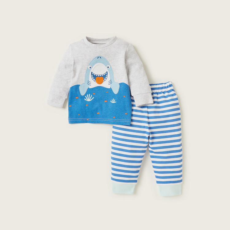 Juniors 4-Piece Printed T-shirt and Pyjama Set