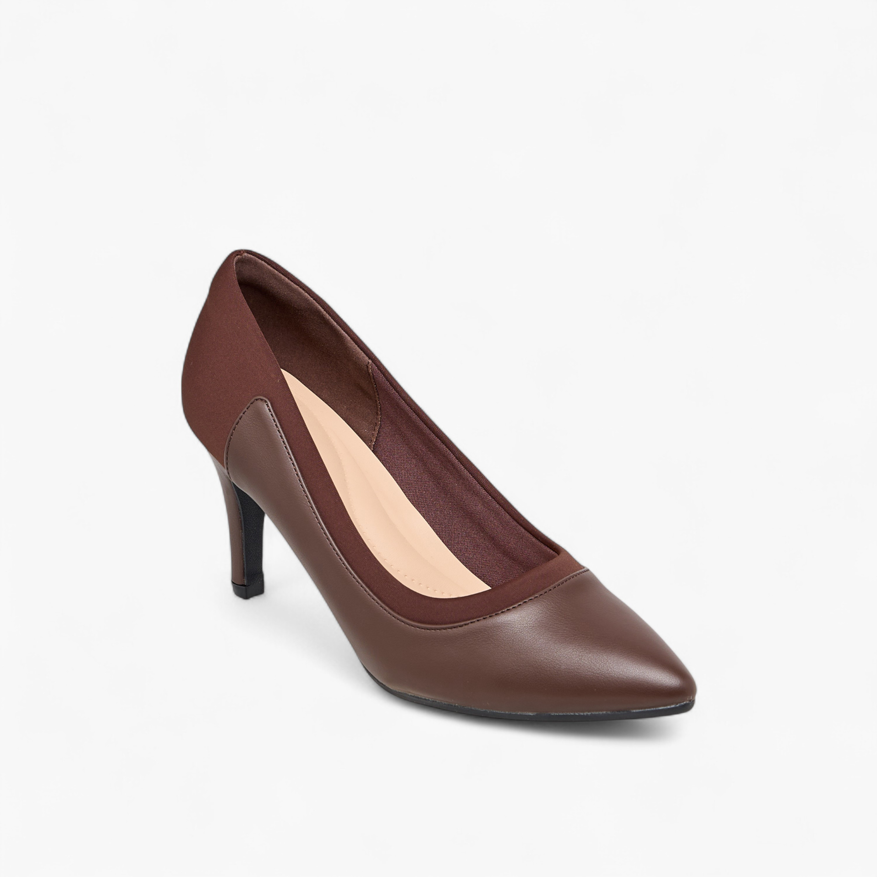 Flora Bella Panelled Pointed Toe Pumps with Stiletto Heels-women-shoes-heels-image-2
