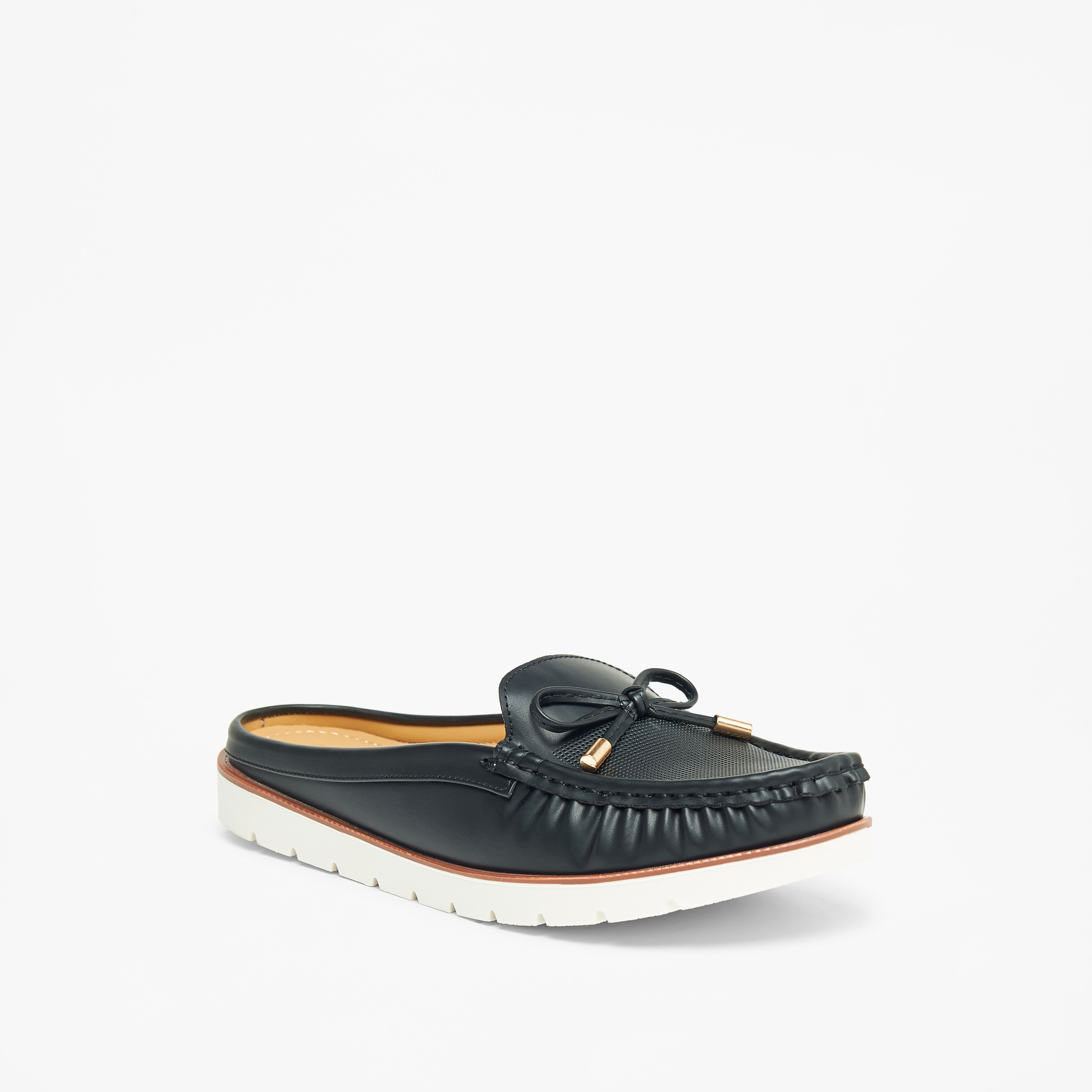 Shop Le Confort Bow Accent Slip On Mules Online Splash UAE