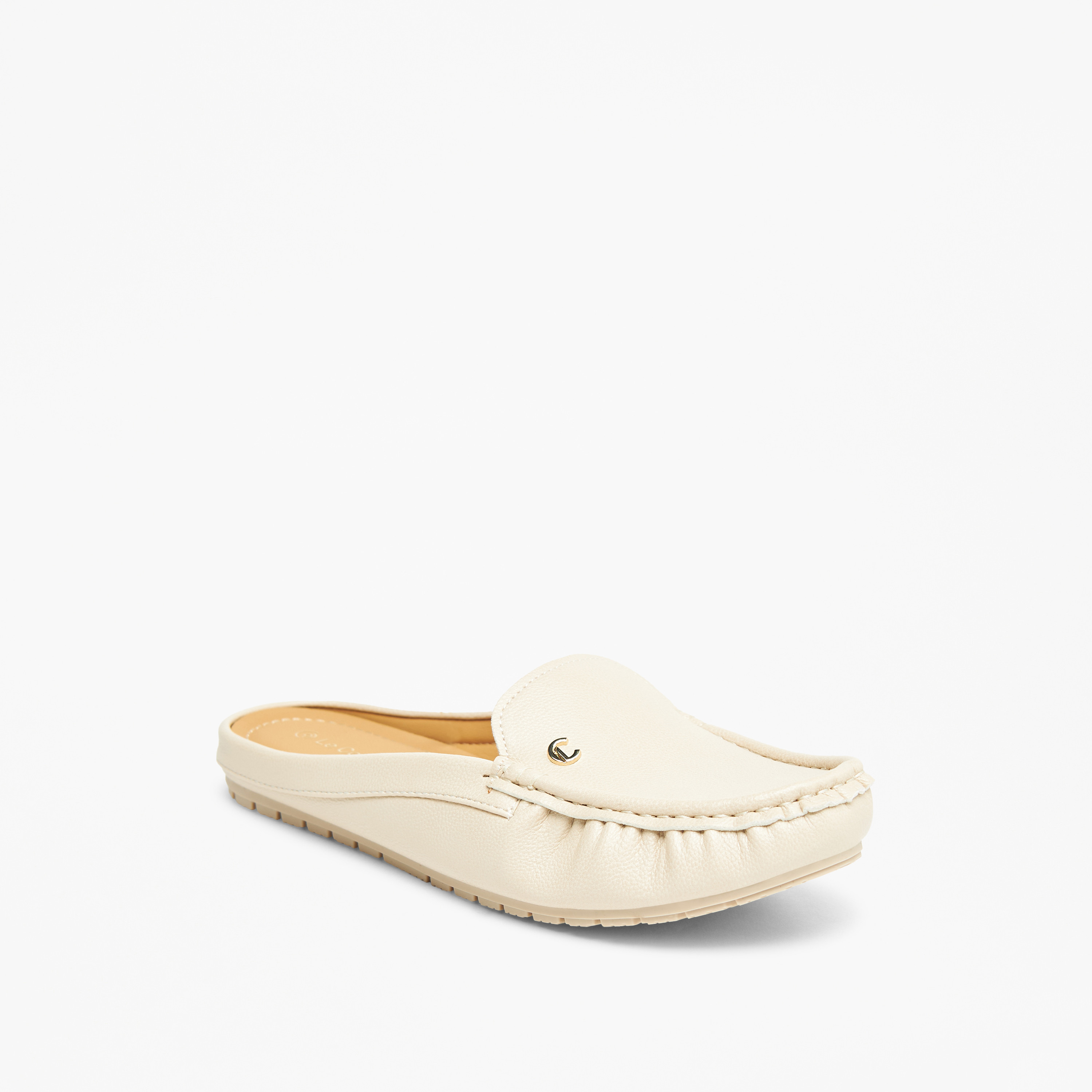 Le Confort Textured Slip On Mules