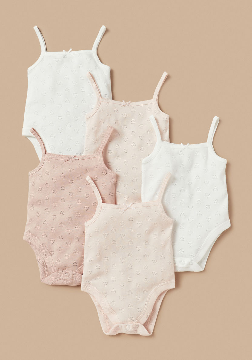 Buy Baby Girls' Juniors Textured Sleeveless Cotton Bodysuit - Set