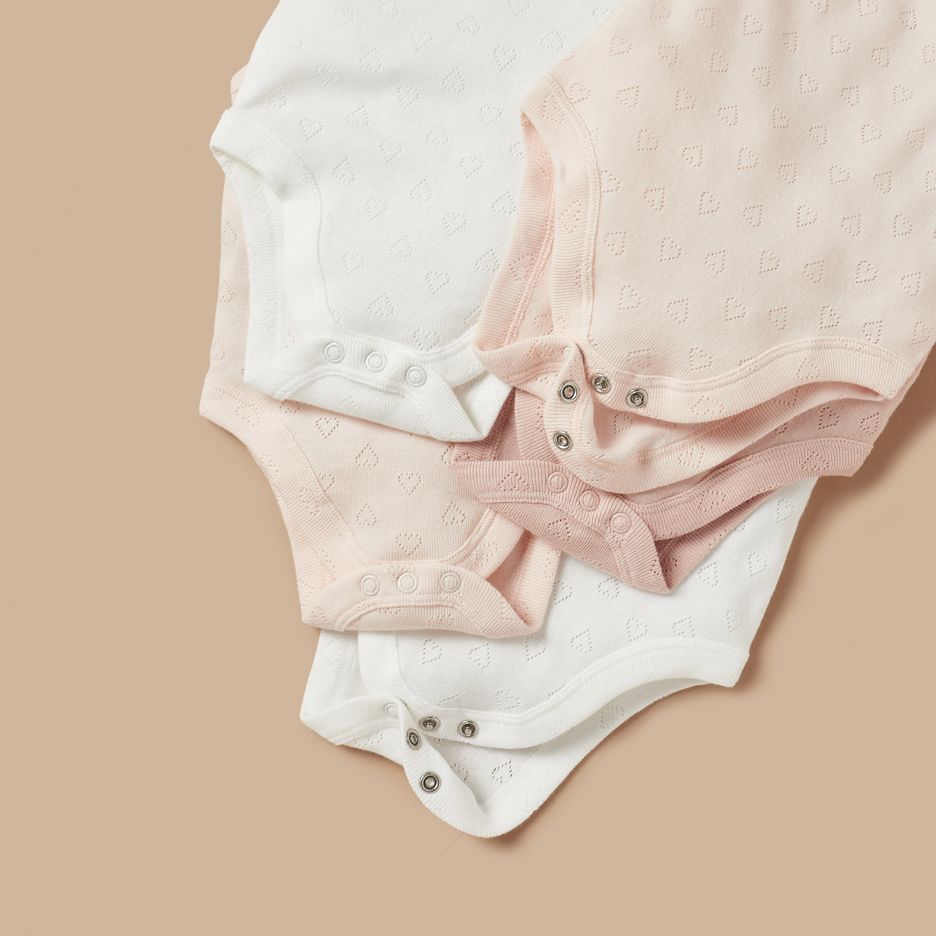 بودي سوت دون أكمام بارز الملمس من جونيورز- طقم من 5 قطع-baby-girls-clothing-bodysuits-image-4