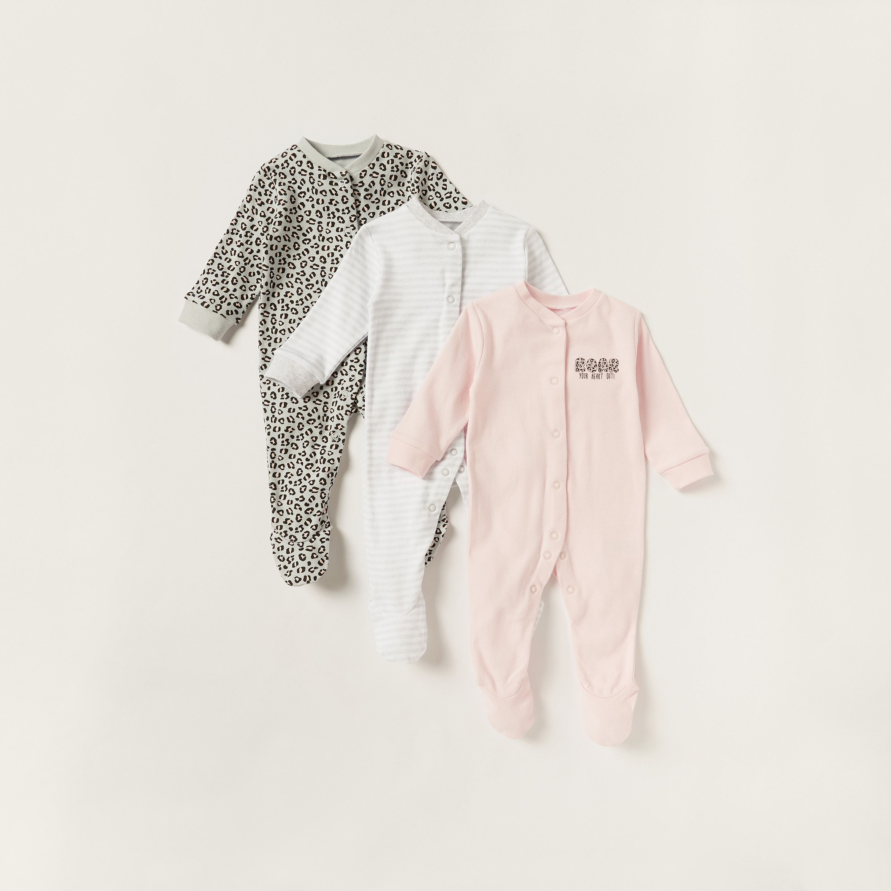 Juniors Printed Sleepsuit - Set of 3-baby-boys-clothing-nightwear-sleepsuits-image-1