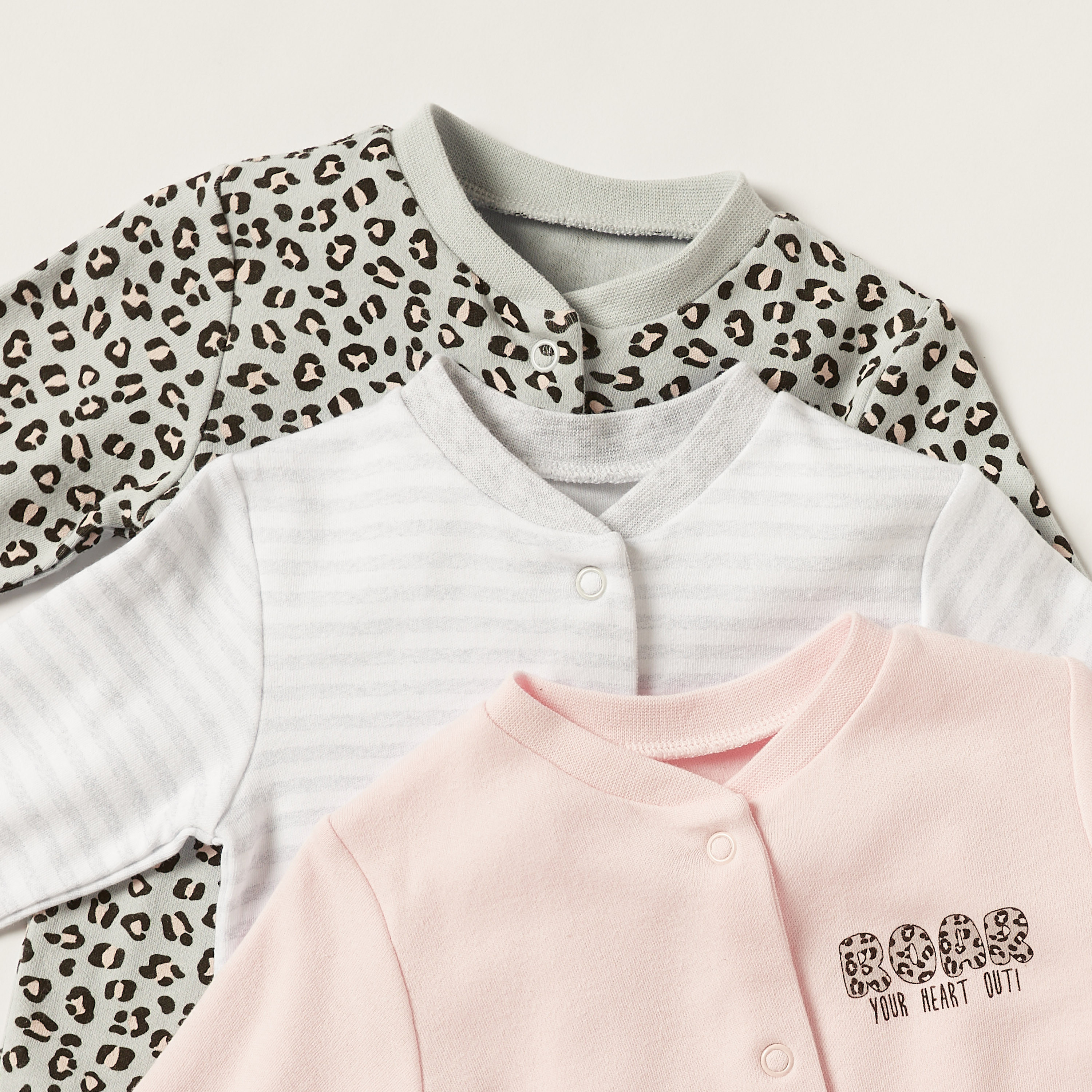 Juniors Printed Sleepsuit - Set of 3-baby-boys-clothing-nightwear-sleepsuits-image-2
