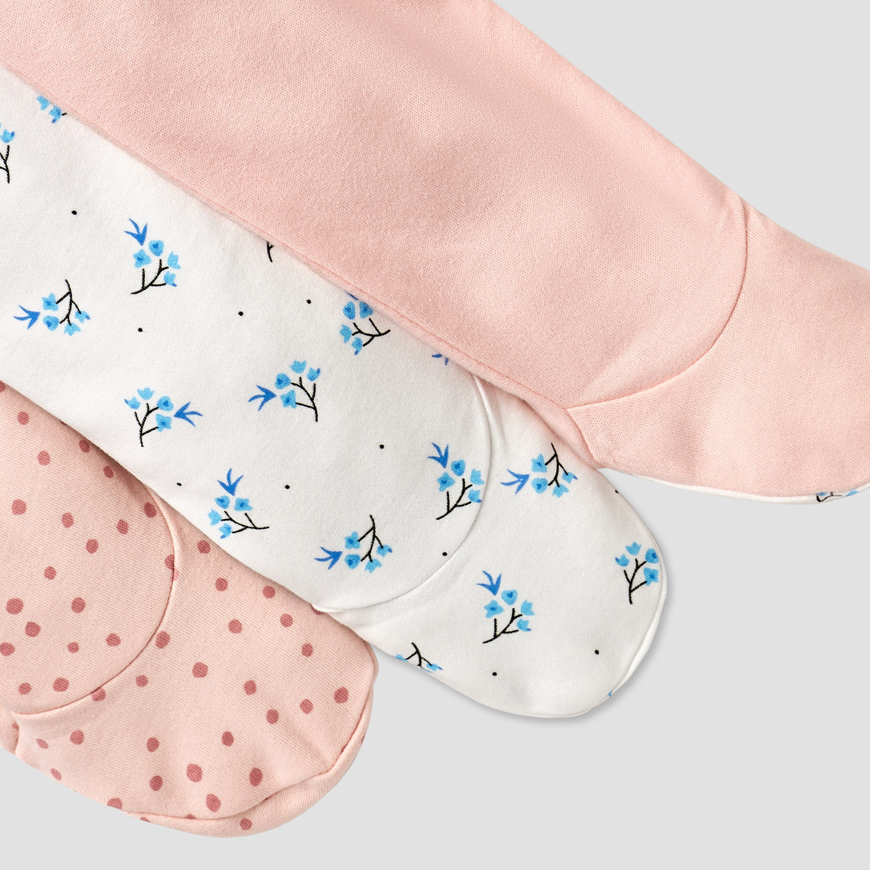 Juniors Printed Closed Feet Sleepsuit - Set of 3-baby-girls-clothing-nightwear-sleepsuits-image-6