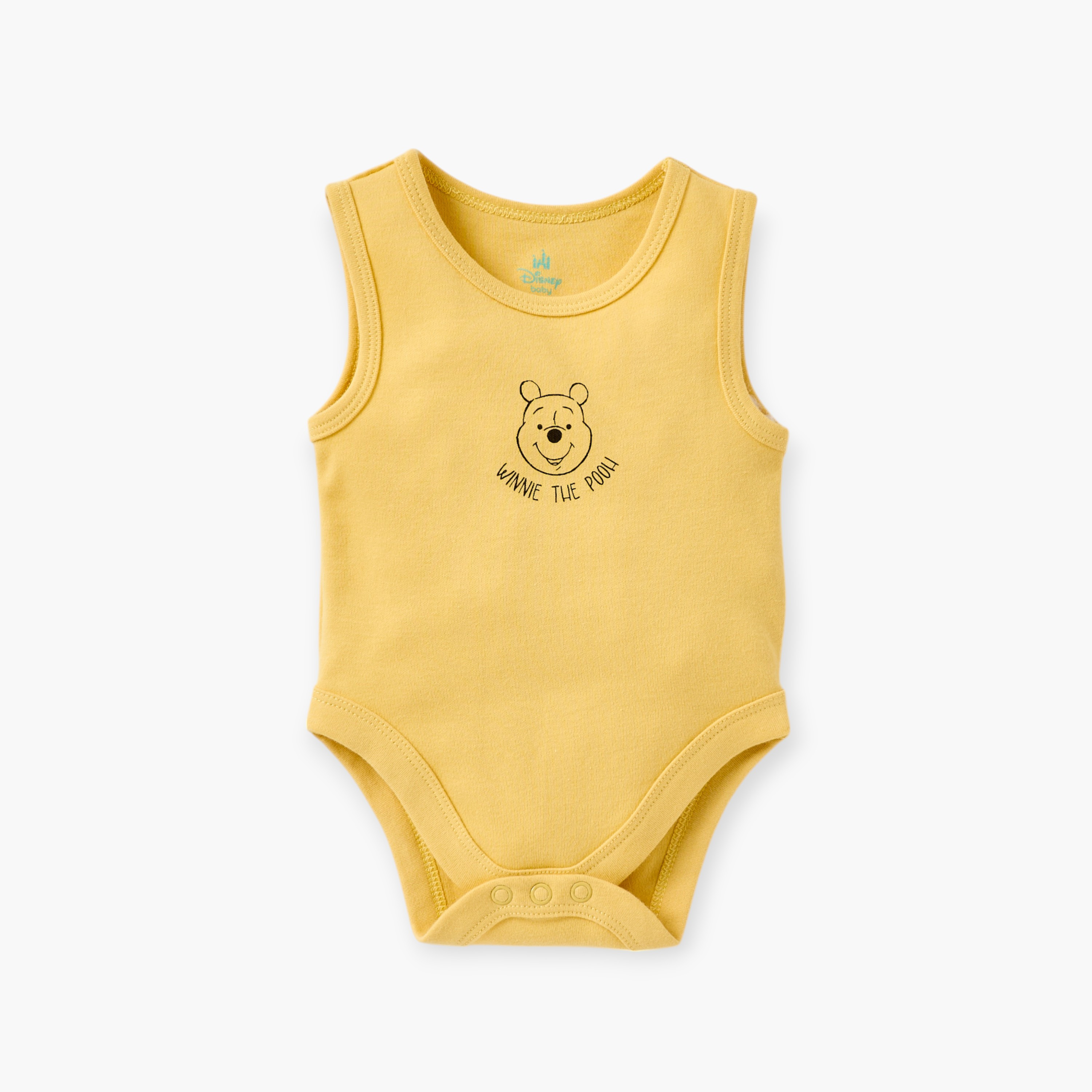 بودي سوت دون أكمام بأزرار إغلاق كبّاسة وطبعات ويني ذا بو من ديزني - طقم 4 قطع-baby-boys-clothing-multipacks-image-2