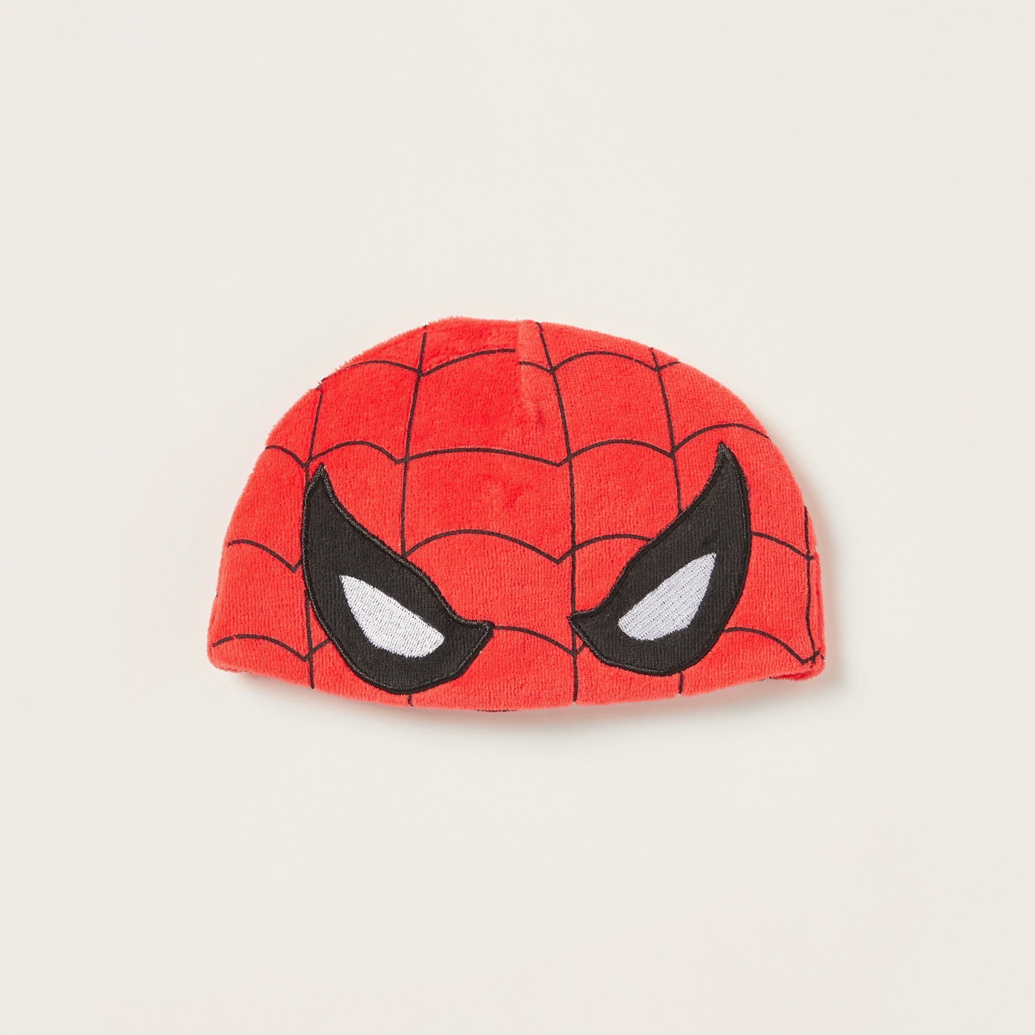 طقم نوم مغلق القدمين بطبعات سبايدر مان وقبعة-baby-boys-clothing-nightwear-sleepsuits-image-3