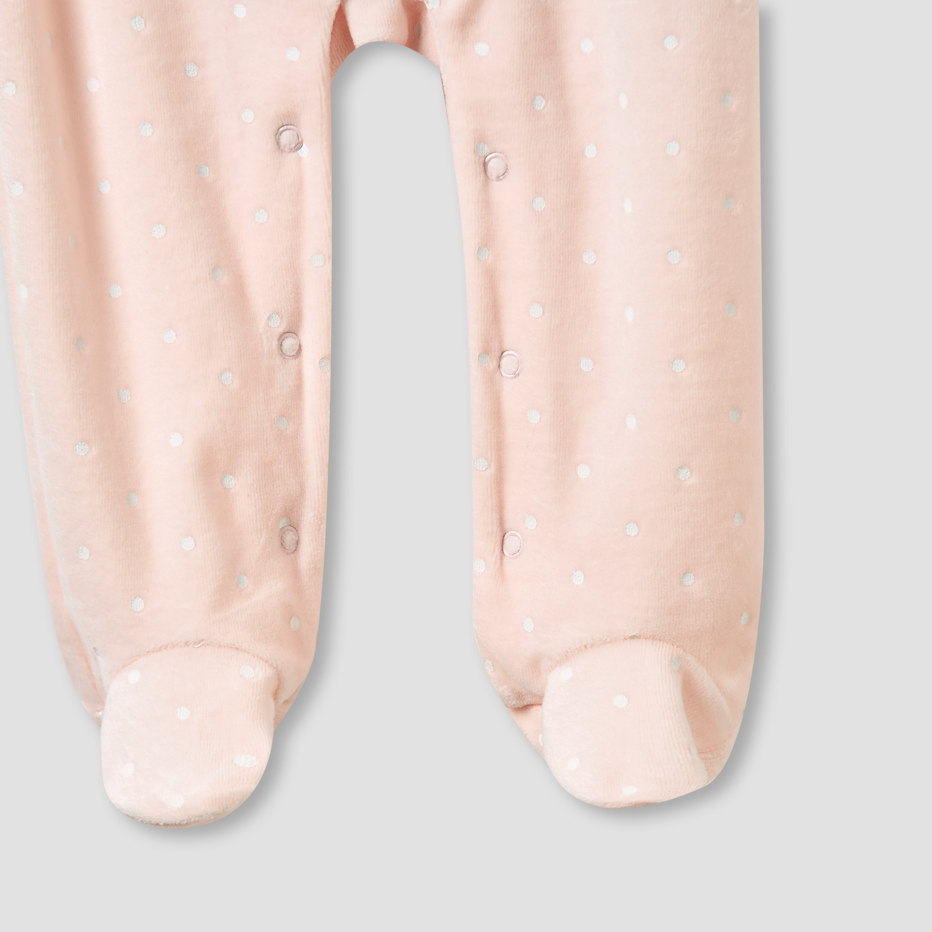 Disney Crew Neck Sleepsuit with Minnie Mouse Print and Cap - Long Sleeves-baby-girls-clothing-nightwear-sleepsuits-image-5