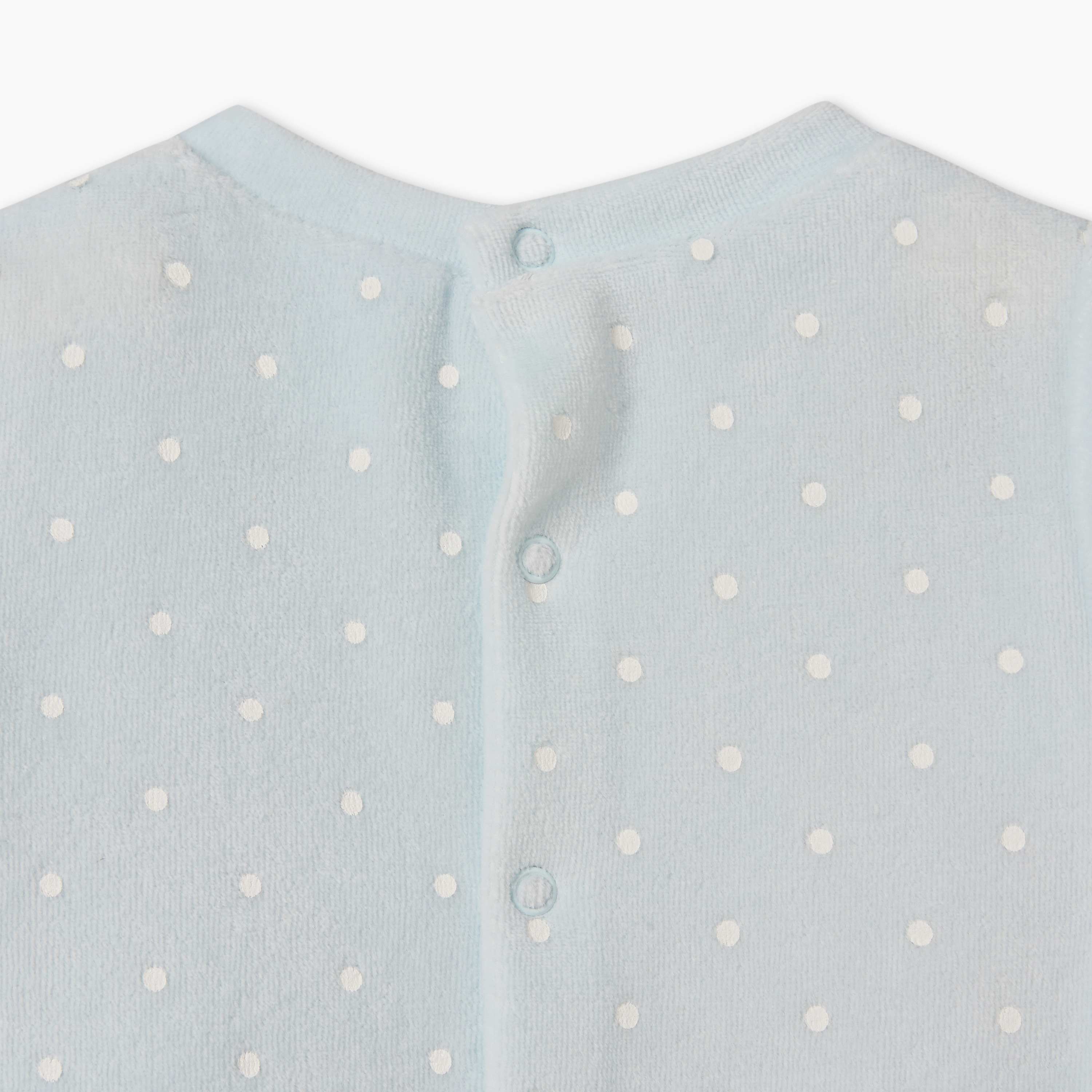 Set of 2 Disney Cotton Round Neck Long Sleeves Sleepsuit and Cap with Stitch Print-baby-girls-clothing-nightwear-sleepsuits-image-8