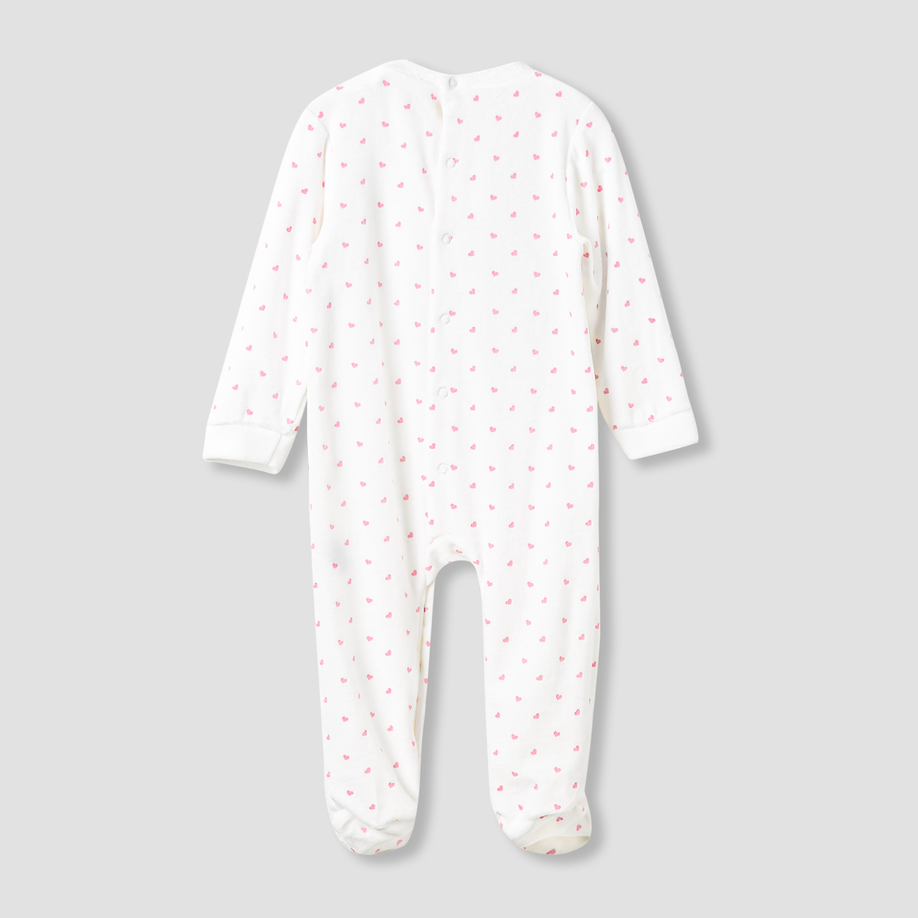Disney Crew Neck Sleepsuit with Marie Print and Cap - Long Sleeves-baby-girls-clothing-nightwear-sleepsuits-image-3