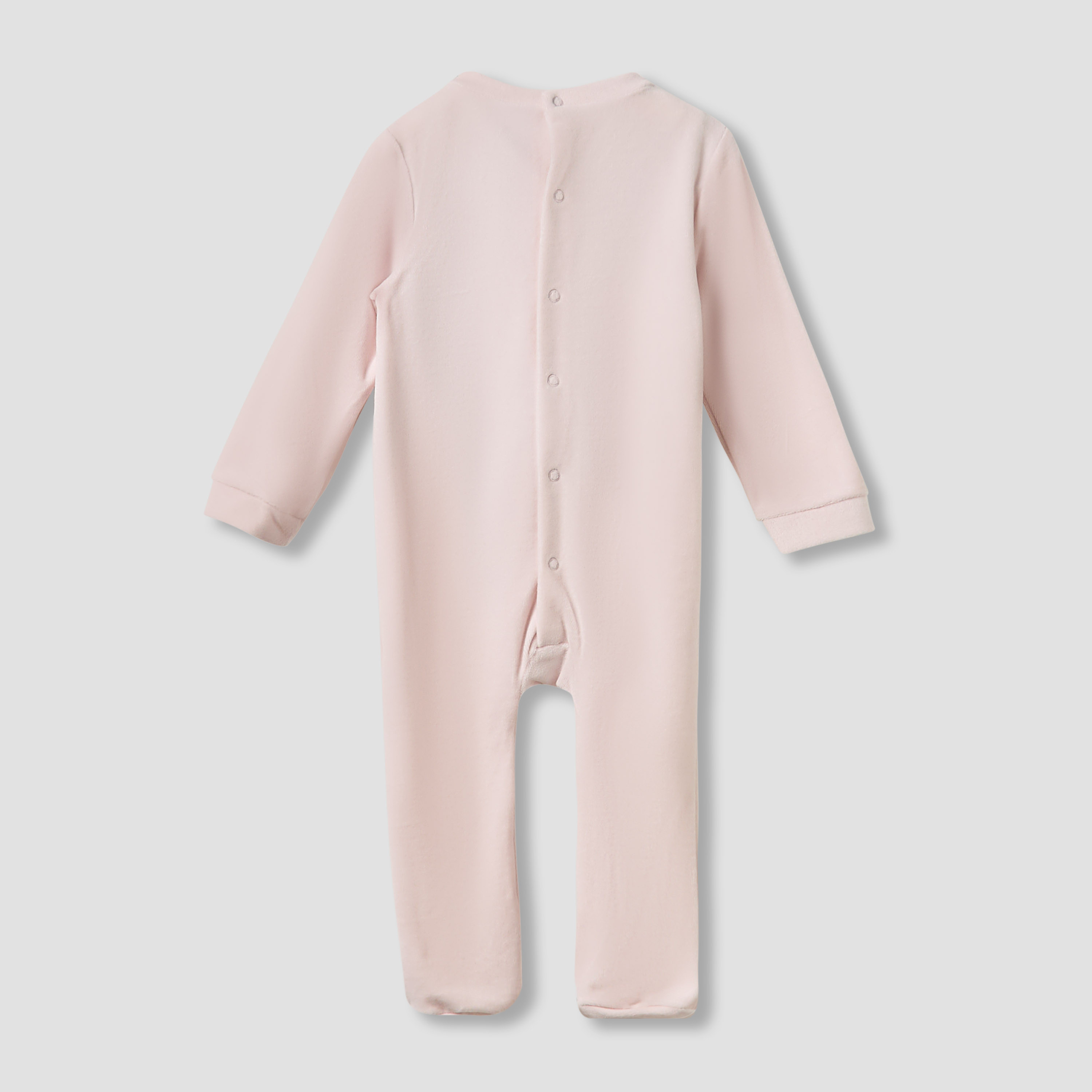 Disney Crew Neck Sleepsuit with Daisy Duck Print and Cap - Long Sleeves-baby-girls-clothing-nightwear-sleepsuits-image-3
