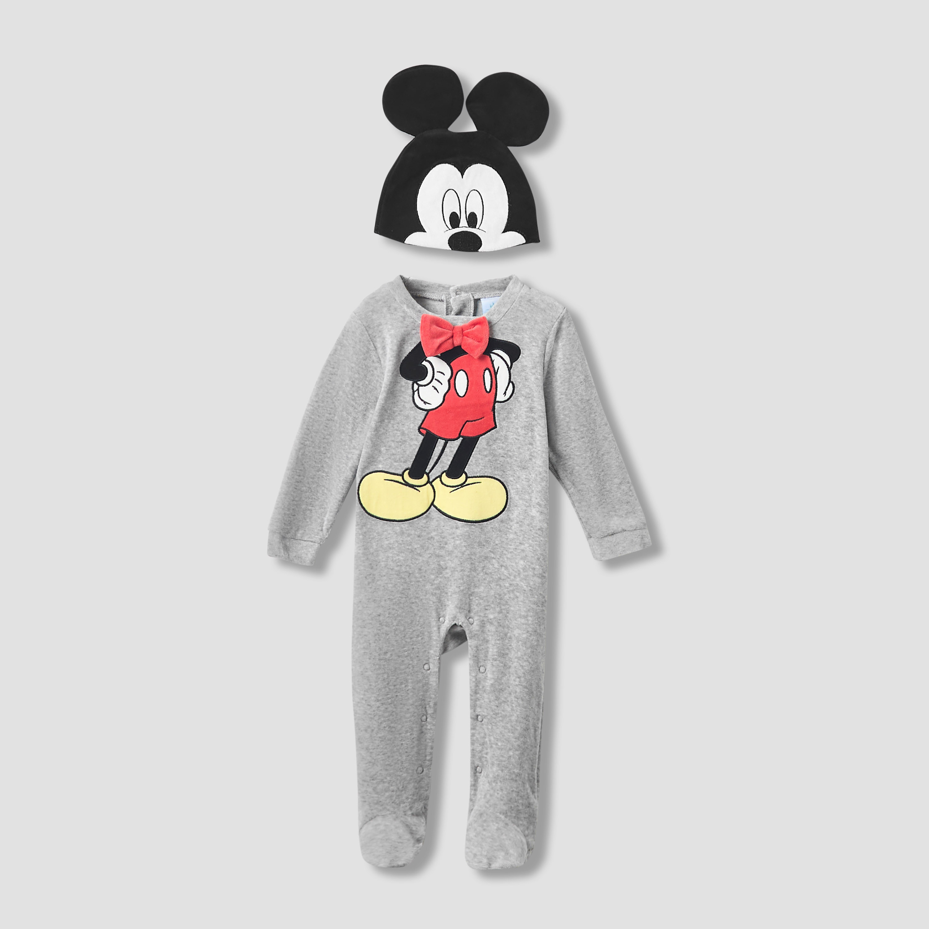 بدلة نوم بياقة ضيقة وطبعات وكاب من ديزني - أكمام طويلة-baby-boys-clothing-nightwear-sleepsuits-image-1
