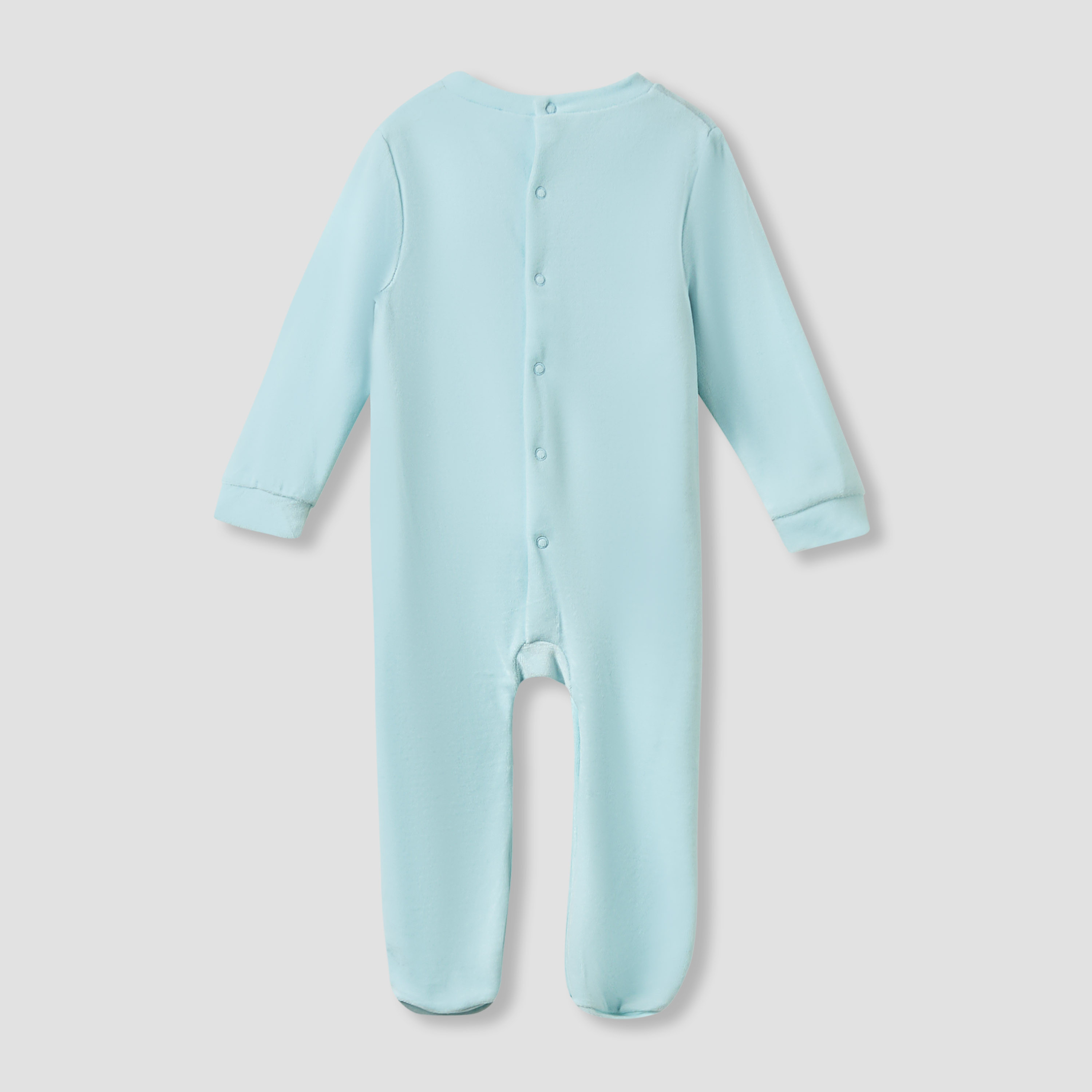 Disney Crew Neck Sleepsuit with Daisy Duck Print and Cap - Long Sleeves-baby-boys-clothing-nightwear-sleepsuits-image-3