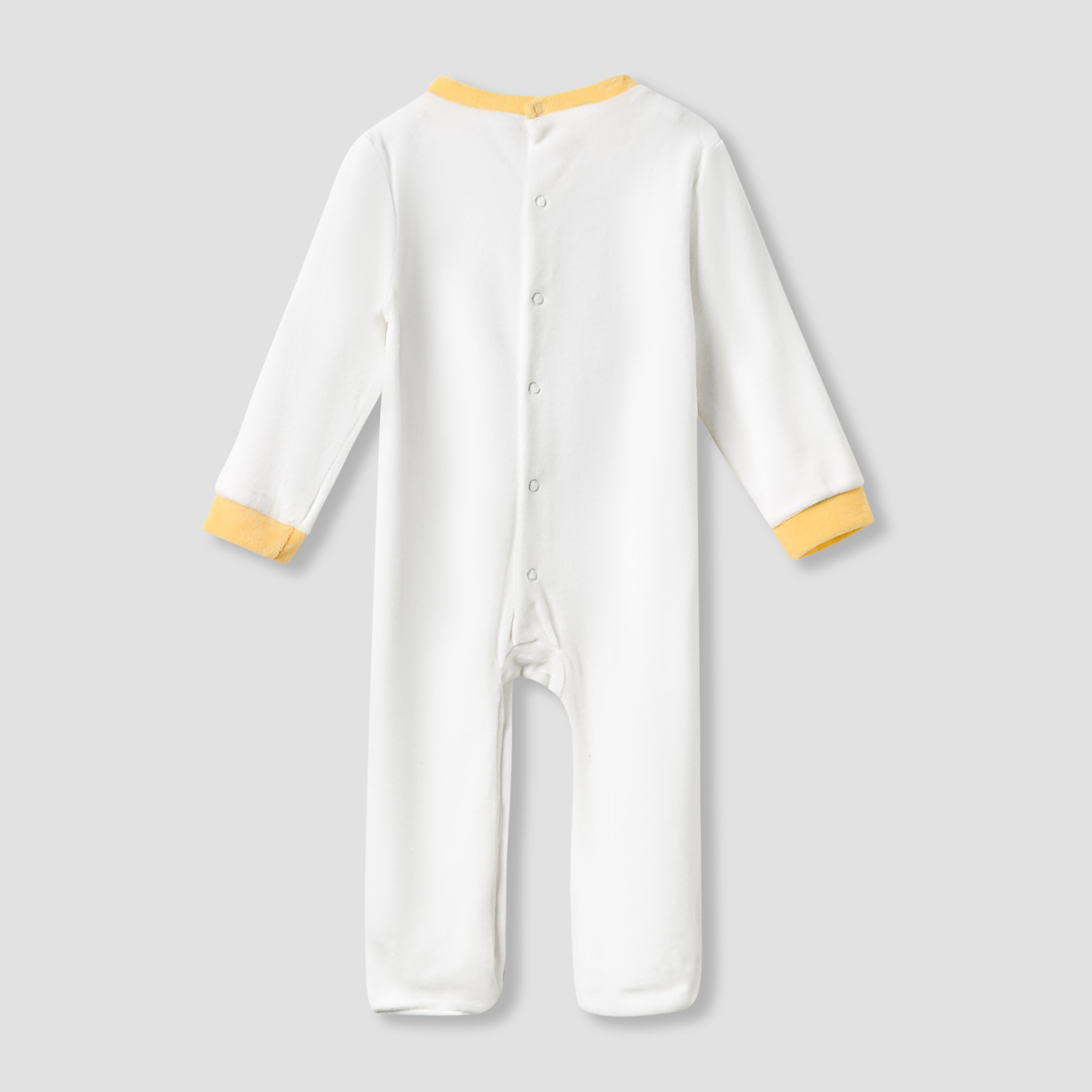 Disney Round Neck Sleepsuit with Winnie the Pooh Print and Cap - Long Sleeves-baby-boys-clothing-nightwear-sleepsuits-image-3