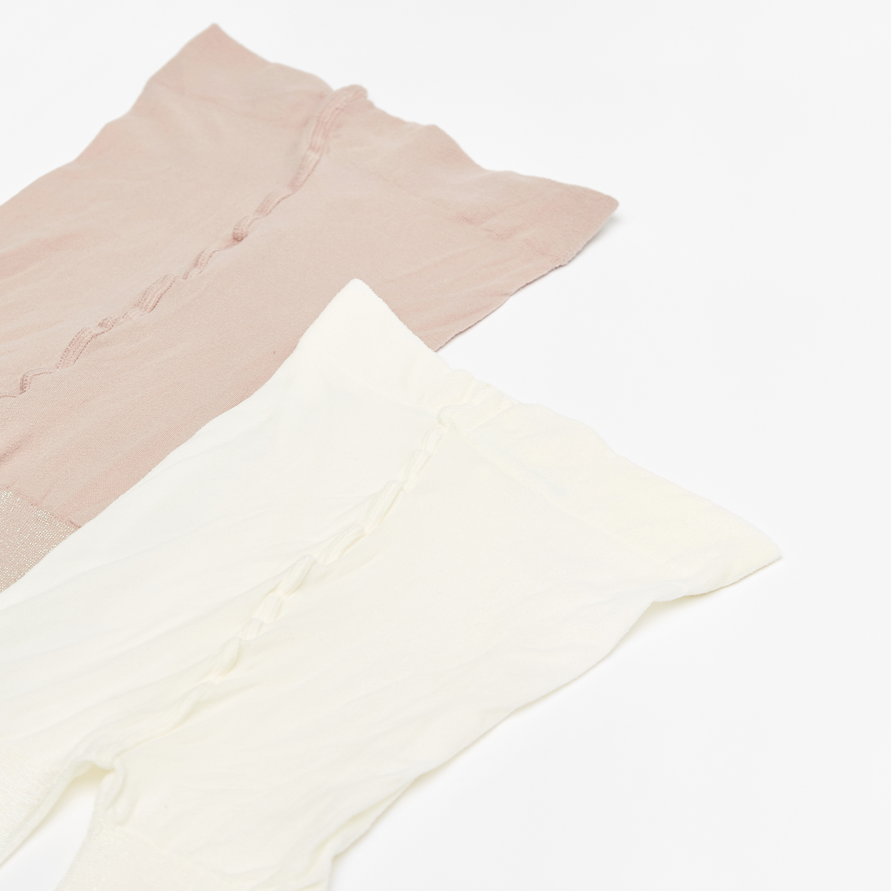 جوارب طويلة بارزة الملمس من ليتل ميسي - طقم من قطعتين-girls-accessories-socks-image-3