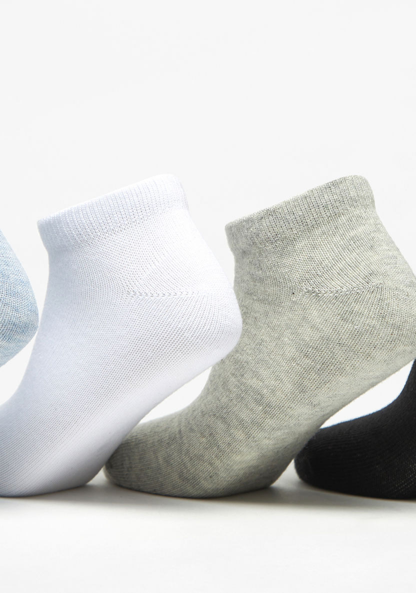 Juniors Solid Ankle Length Socks - Set of 5-Girl%27s Socks & Tights-image-1