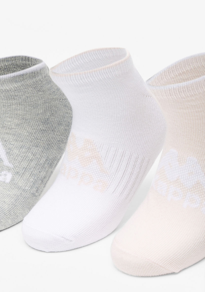 Kappa Logo Detail Ankle Length Sports Socks - Set of 5-Girl%27s Socks & Tights-image-1