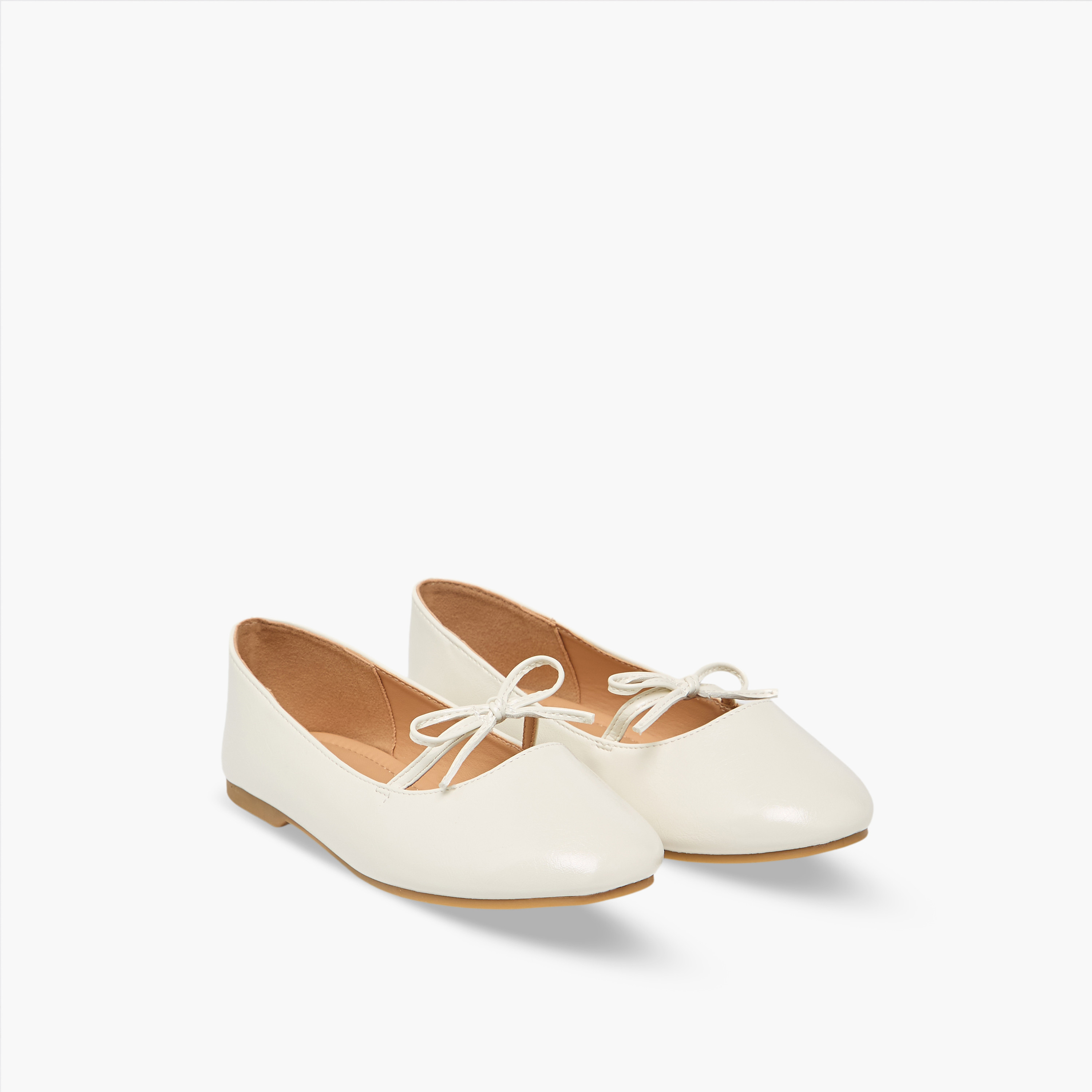 حذاء باليرينا بتفاصيل فيونكة للفتيات من ليتل ميسي-girls-shoes-ballerinas-image-1