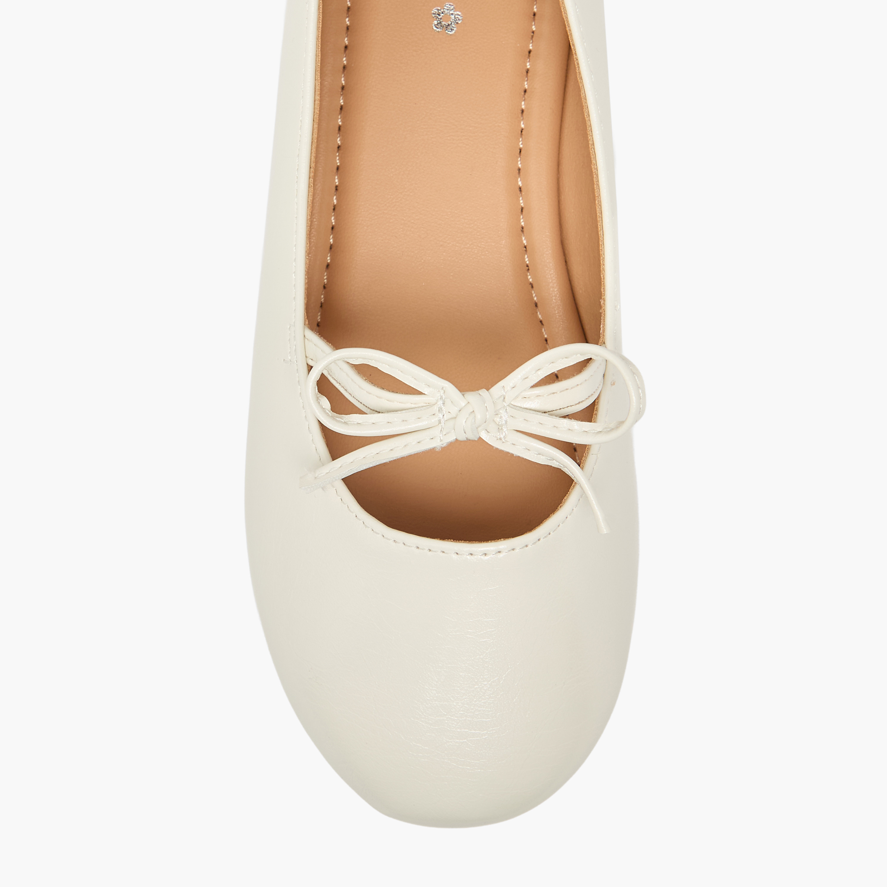 حذاء باليرينا بتفاصيل فيونكة للفتيات من ليتل ميسي-girls-shoes-ballerinas-image-4