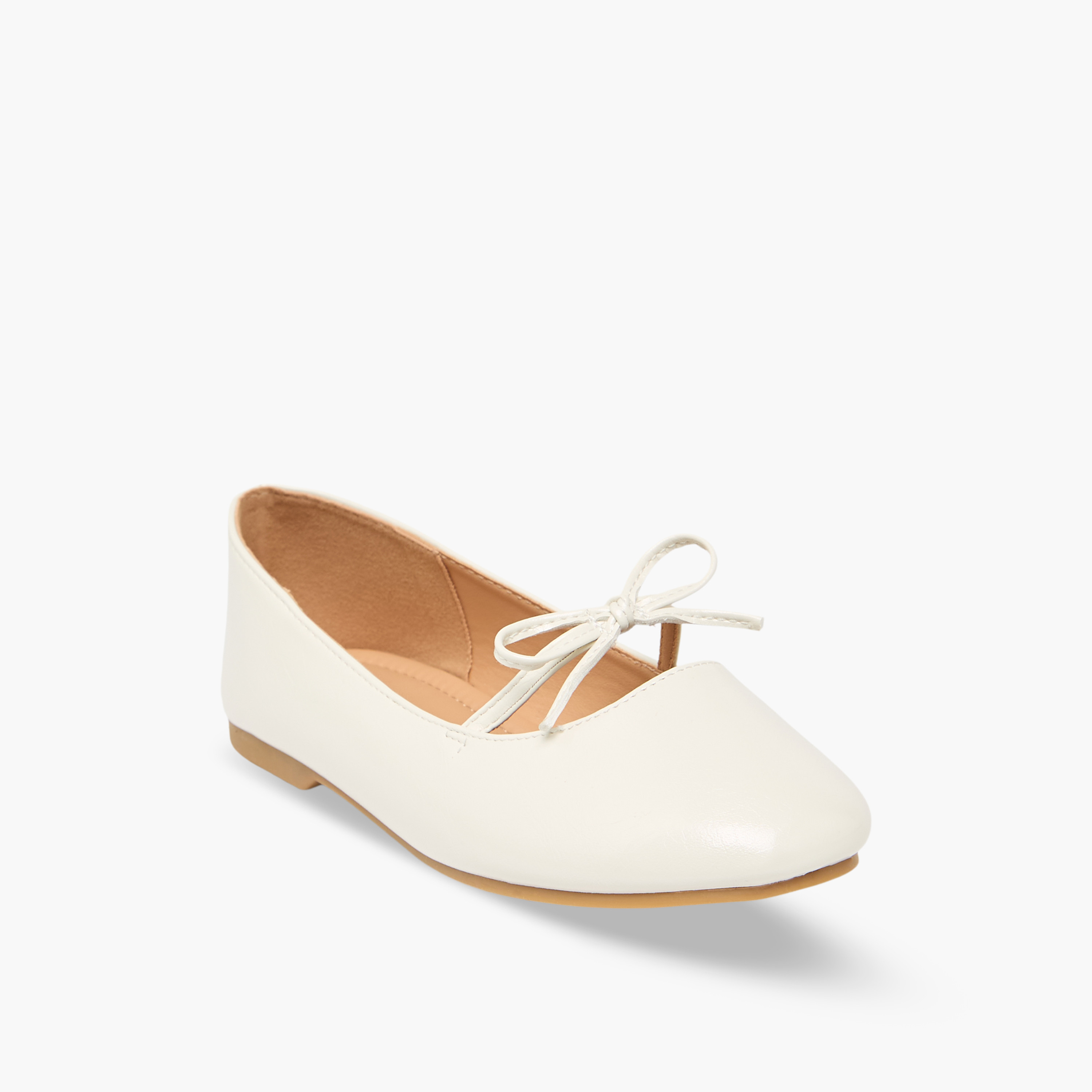 Juniors Girls Bow Accent Ballerina Shoes-girls-shoes-ballerinas-image-2