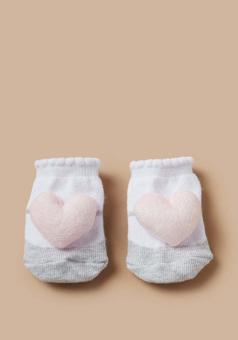 Juniors Heart Accent Socks-Socks-image-1