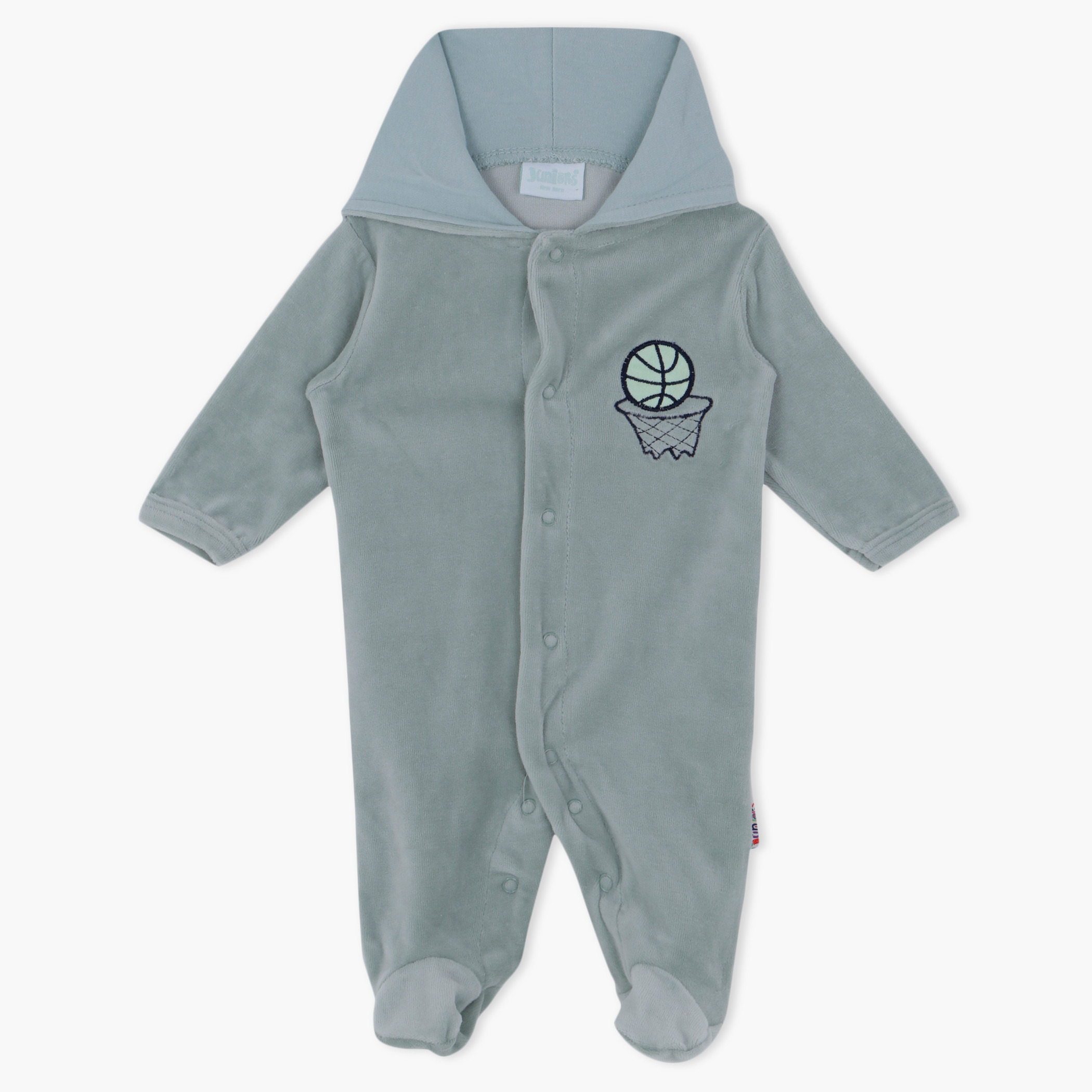 Juniors Embroidered Sleepsuit-baby-boys-clothing-nightwear-sleepsuits-image-1