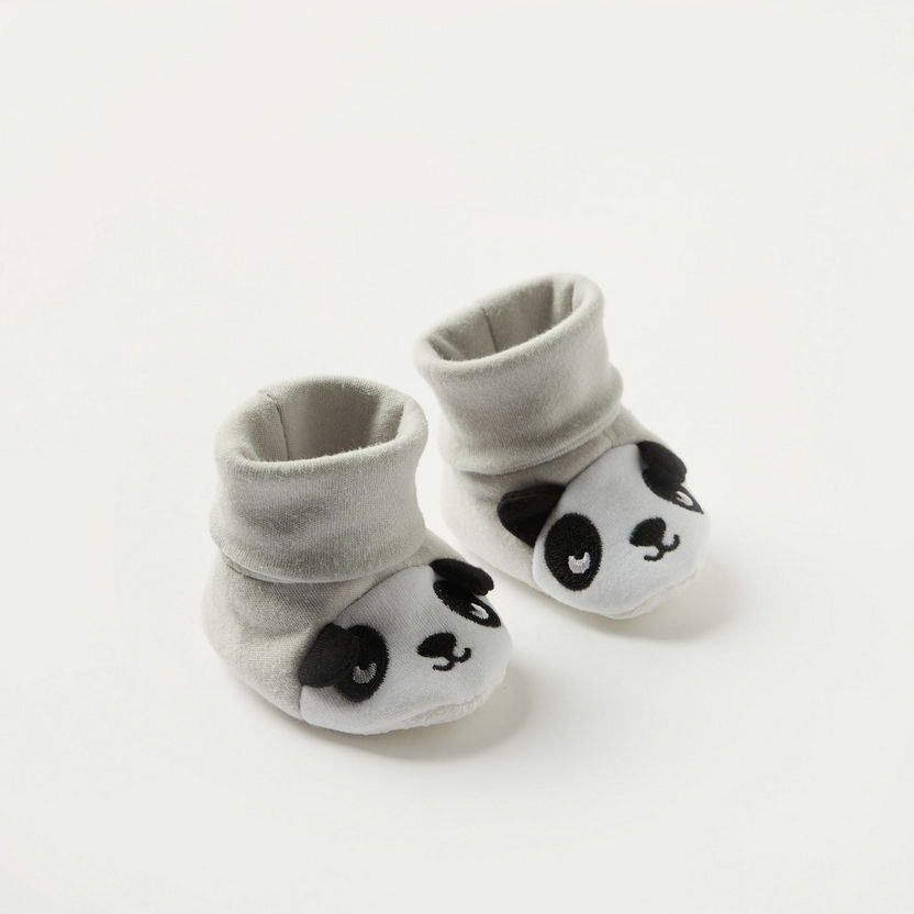 Juniors Panda Detail Booties - Set of 3-Booties-image-2