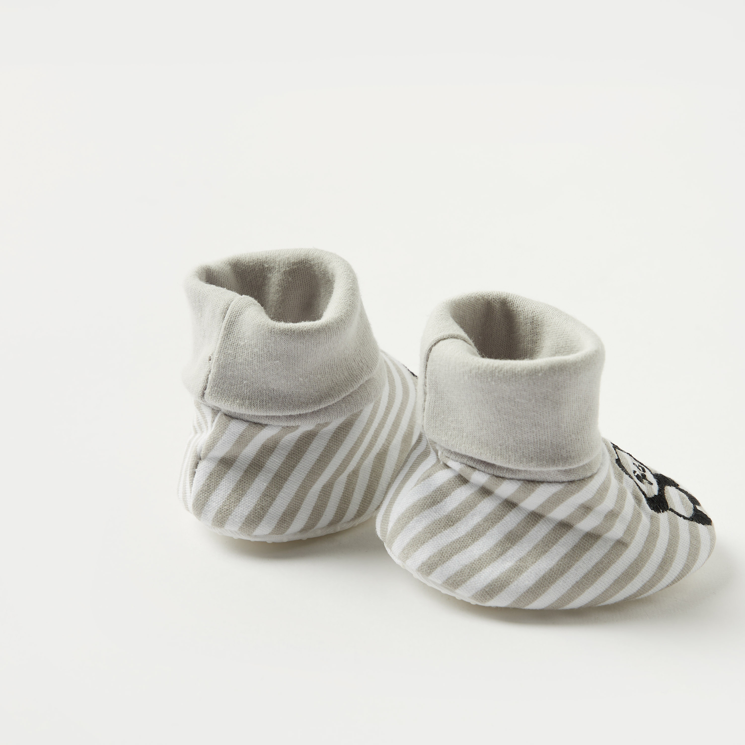 Juniors Panda Detail Booties - Set of 3-baby-boys-shoes-booties-image-7