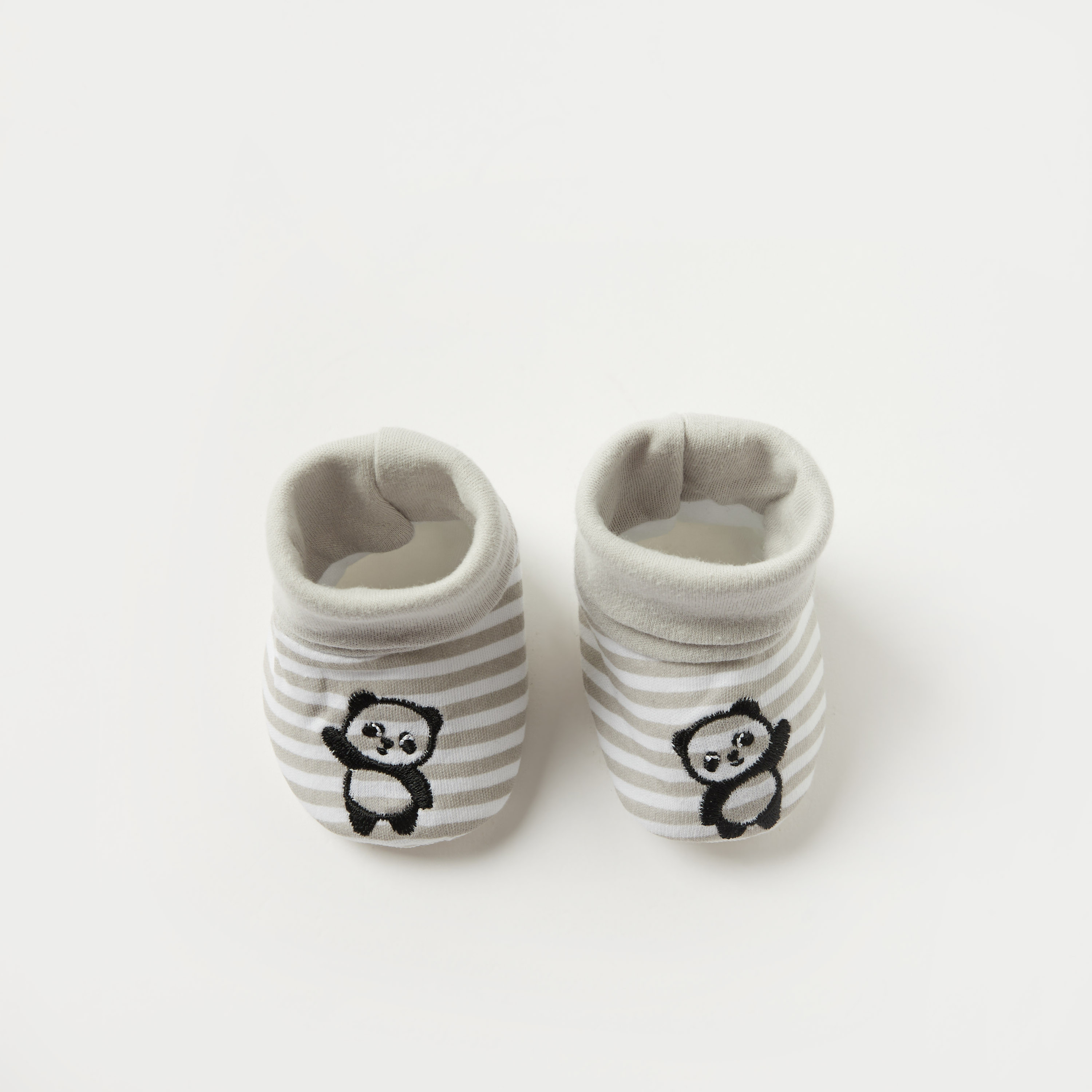 Juniors Panda Detail Booties - Set of 3-baby-boys-shoes-booties-image-8