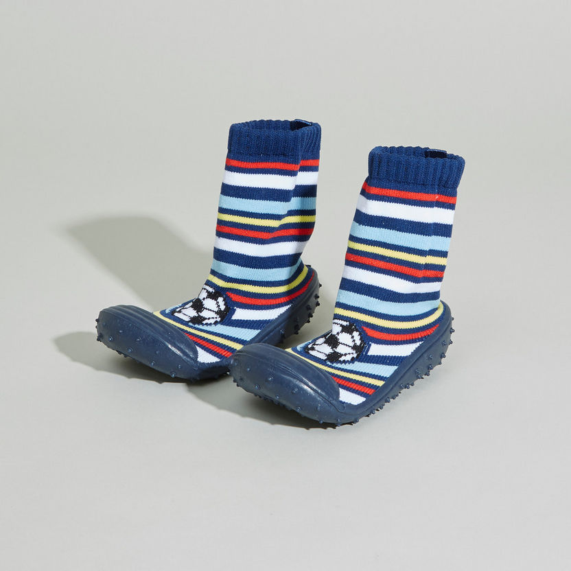 Juniors Striped Sneaker Booties-Casual-image-0