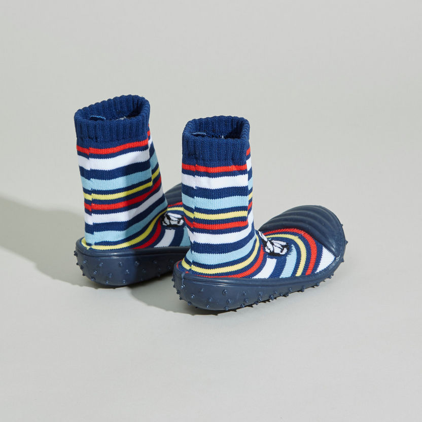 Juniors Striped Sneaker Booties-Casual-image-2