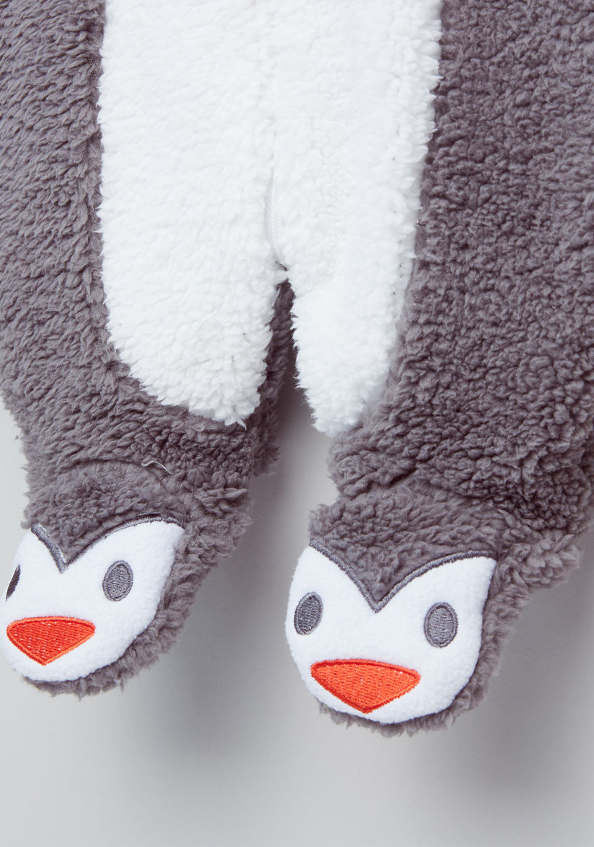 Juniors Penguin Shaped Closed Feet Sleepsuit-Sleepsuits-image-3
