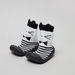 Juniors Striped and Embroidered Baby Shoes-Booties-thumbnail-0