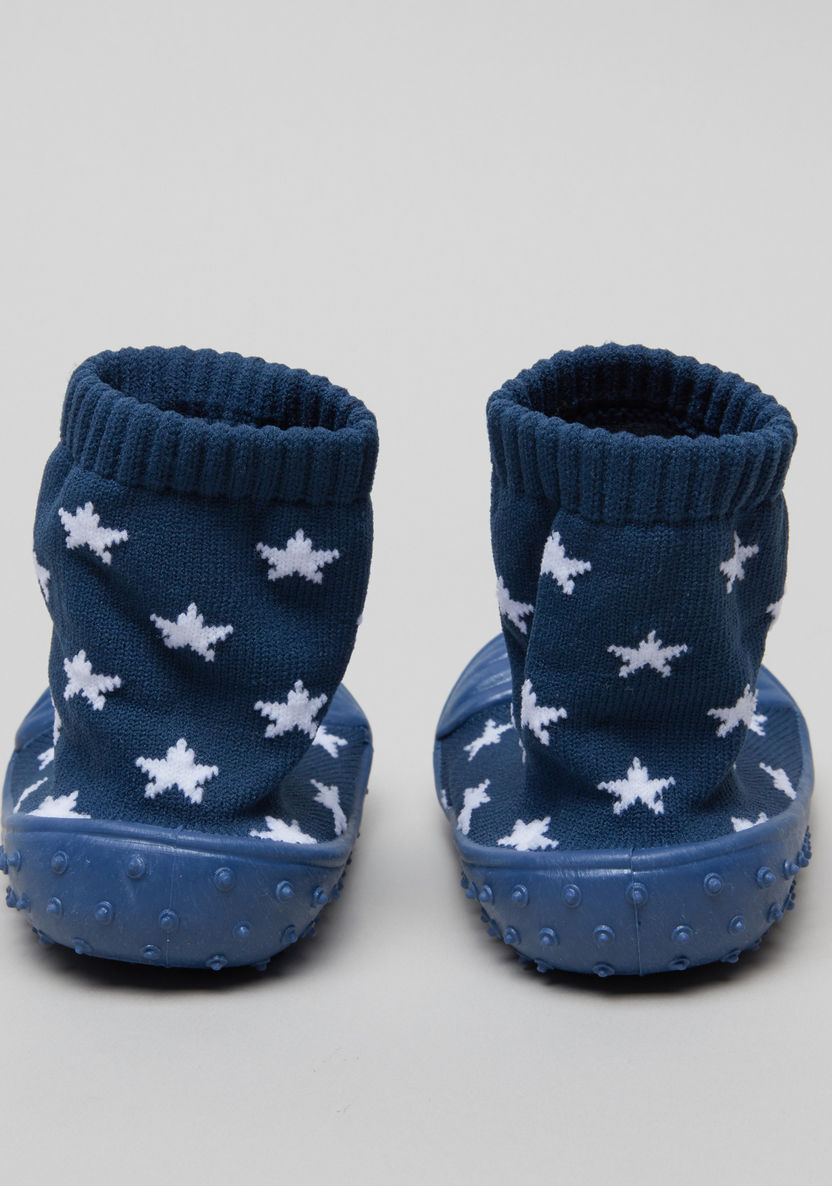 Juniors Star Printed Baby Shoes-Booties-image-2