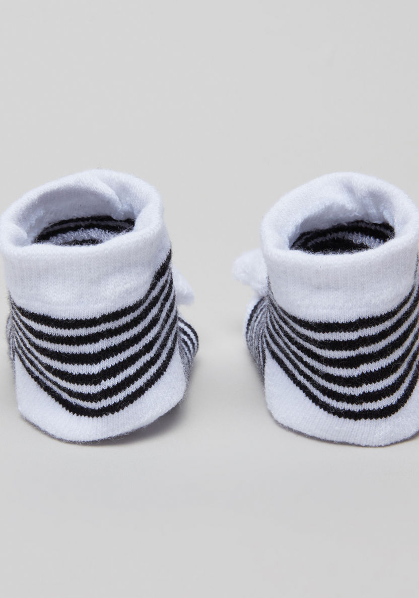 Juniors Striped 3D Ankle Length Socks-Socks-image-2