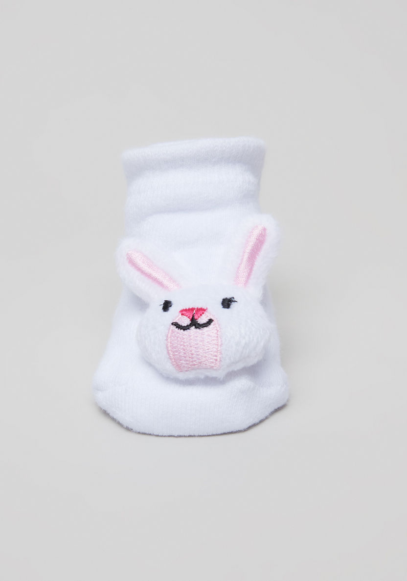 Juniors Bunny Applique Detail Socks-Socks-image-1