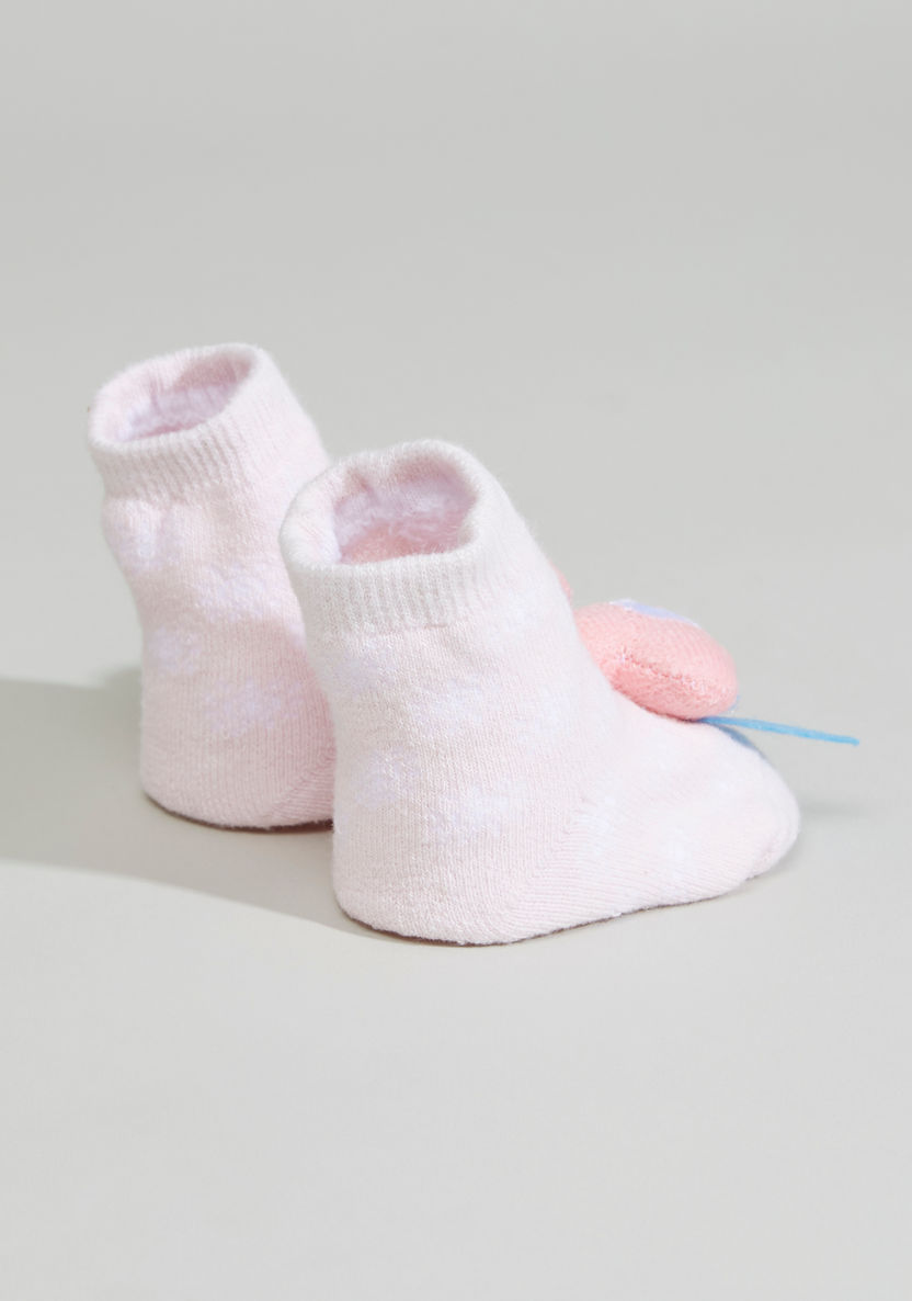 Juniors Socks with Flower Applique Detail-Socks-image-2