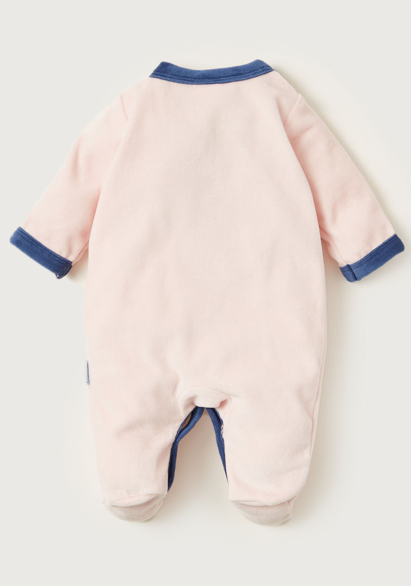 Juniors Embroidered Closed Feet Sleepsuit with Long Sleeves-Sleepsuits-image-3